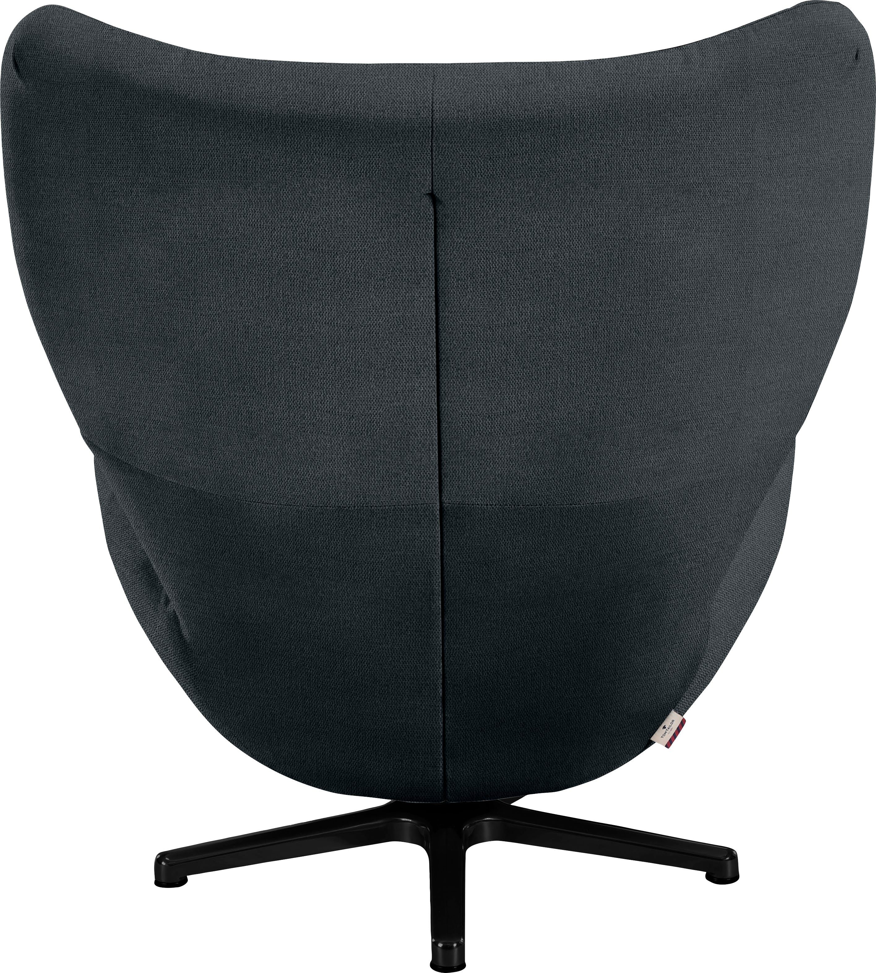 TOM TAILOR HOME in TOM mit Loungesessel Metall-Drehfuß Schwarz PURE