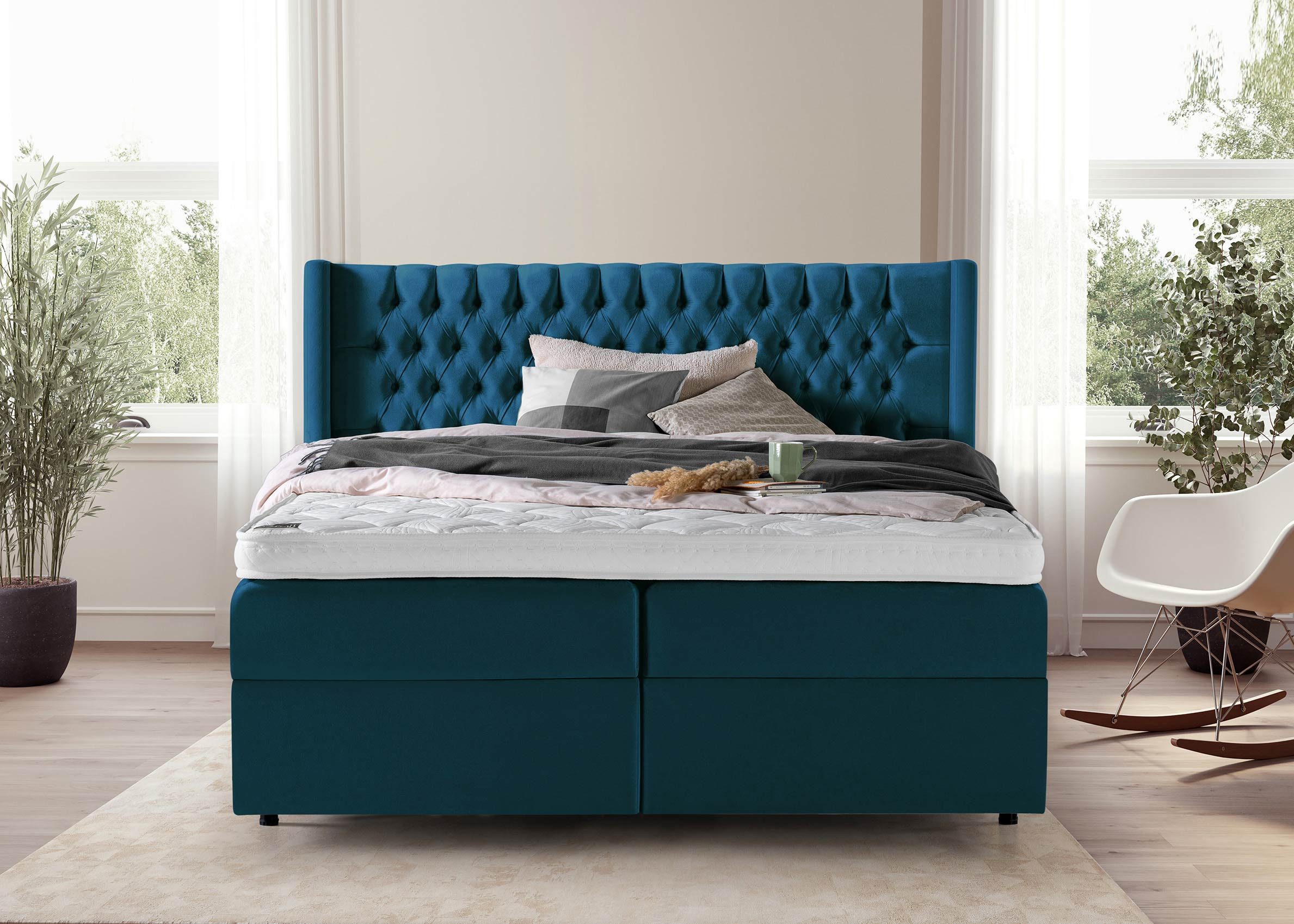 BettCo Stauraumbett Boxspringbett mit Bettkasten Florida günstig online kaufen