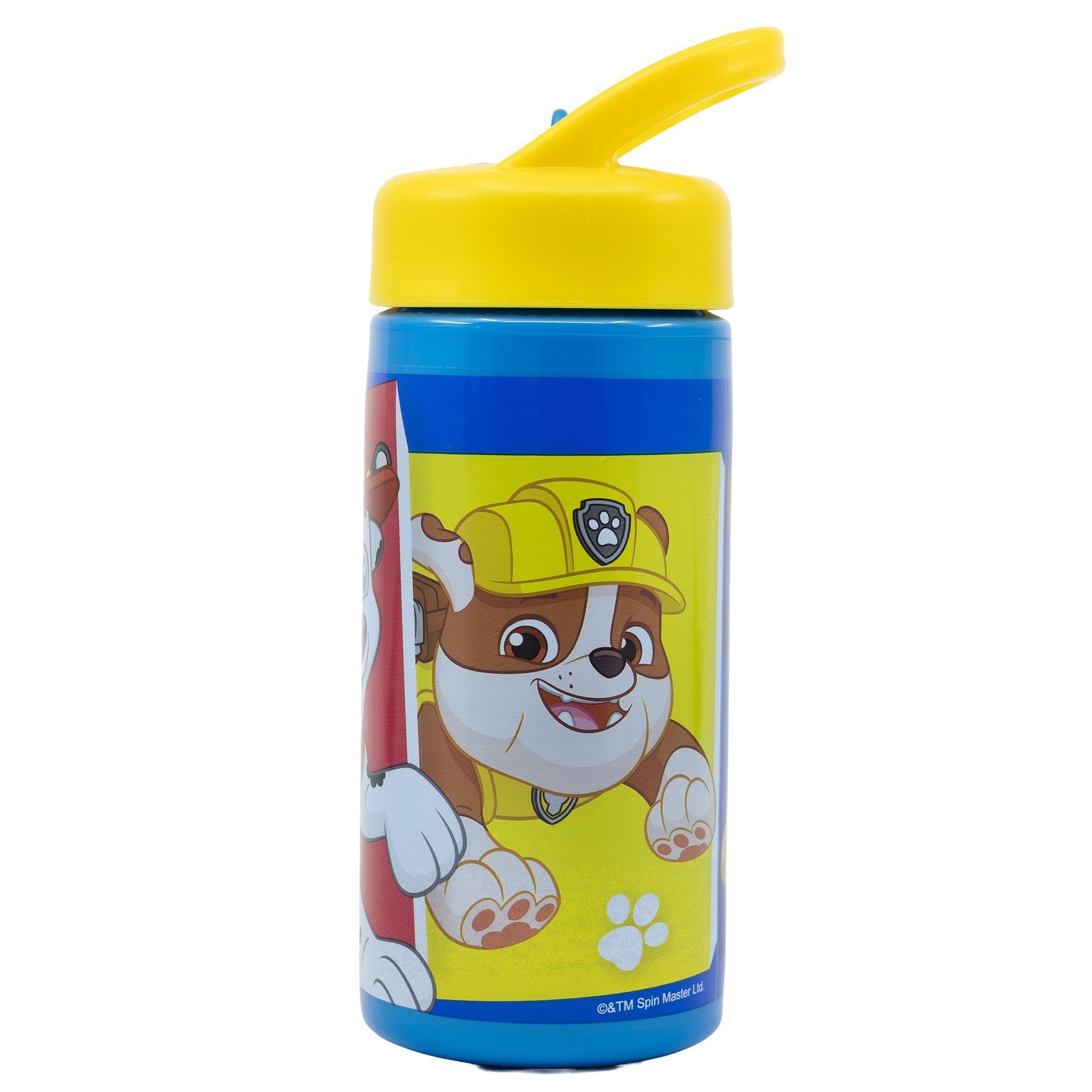 PAW PATROL 410 ml Kinderflasche Griff BPA mit Trinkkappe Trinkflasche PUP POWER, frei &