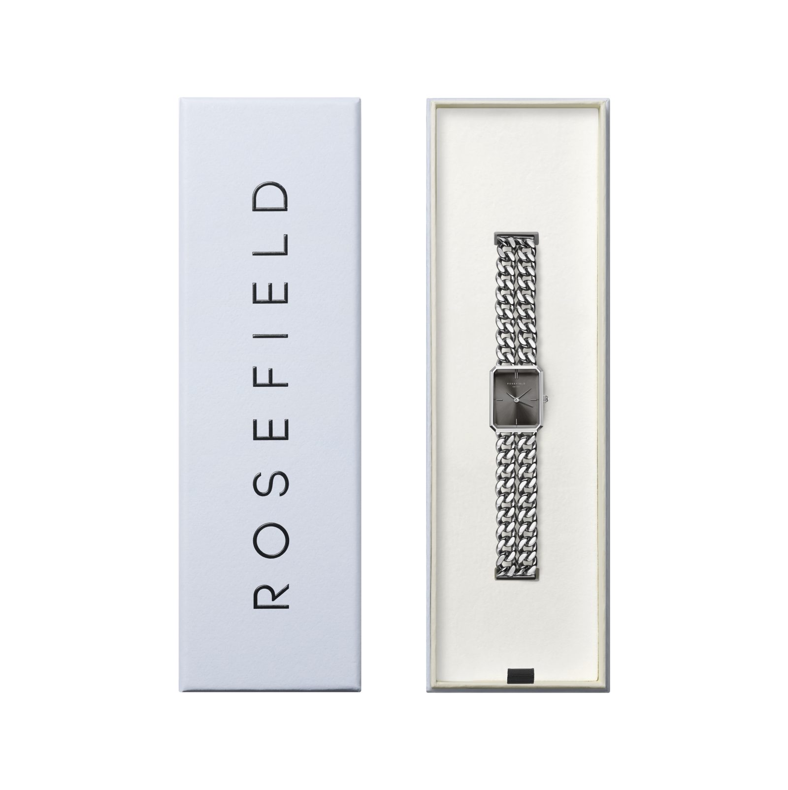ROSEFIELD Quarzuhr ROSEFIELD Damenuhr Octagon XS 24mm Silberfarben