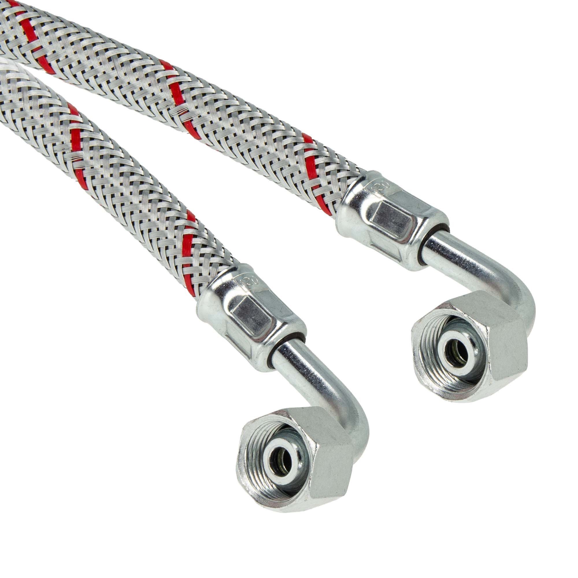 tecuro Wasserrohr Ölschlauch 1150 mm x 3/8 Zoll x 3/8 Zoll Überwurfmutter (DN10)