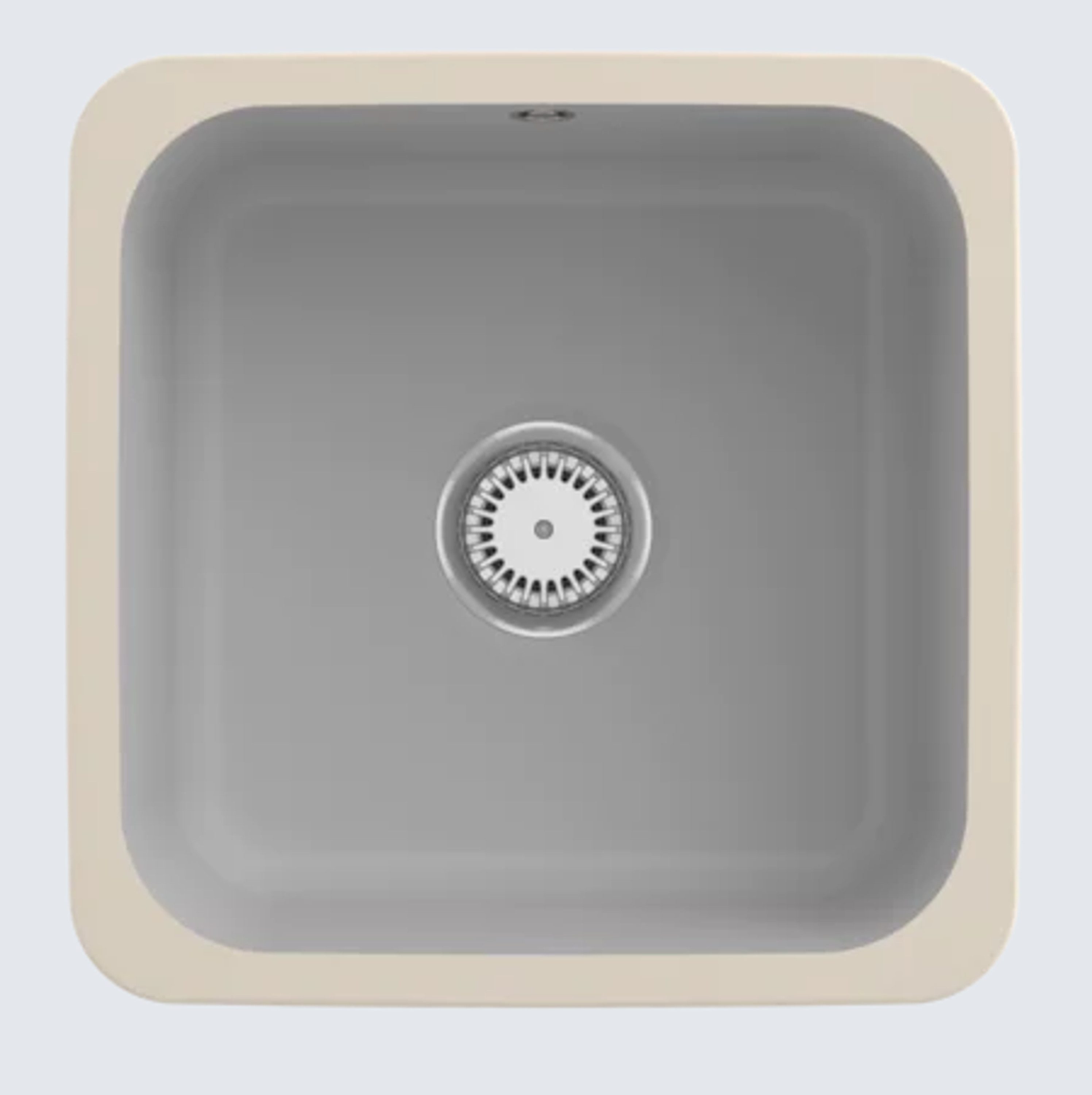 Villeroy & Boch Küchenspüle 6703 01 SM, Quadratisch, 44.5/20 cm, Unterbauspülung, Geschmacksmuster geschützt