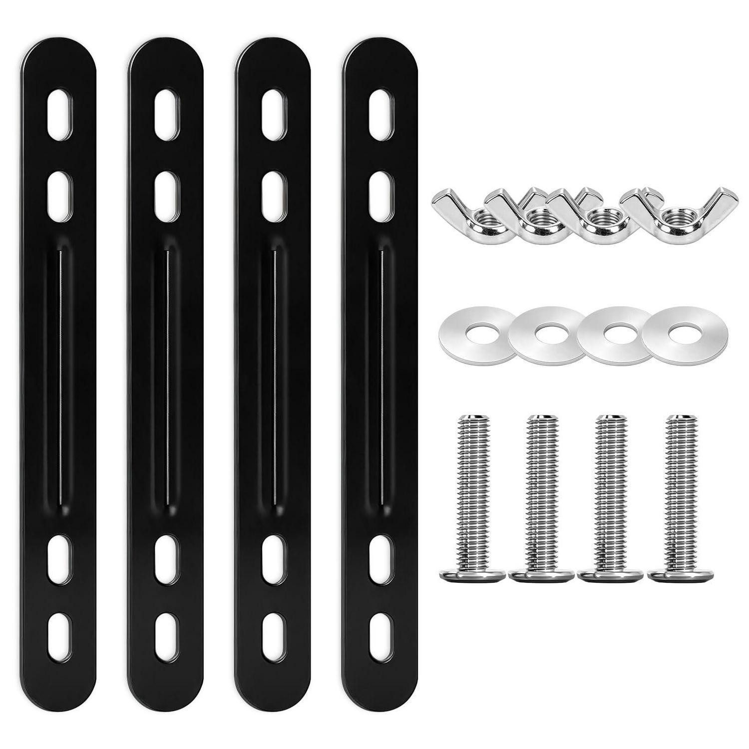 LuxusKollektion Fahrrad-Gepäckträger Fahrradkorb Adapter 4er Set (4-St)