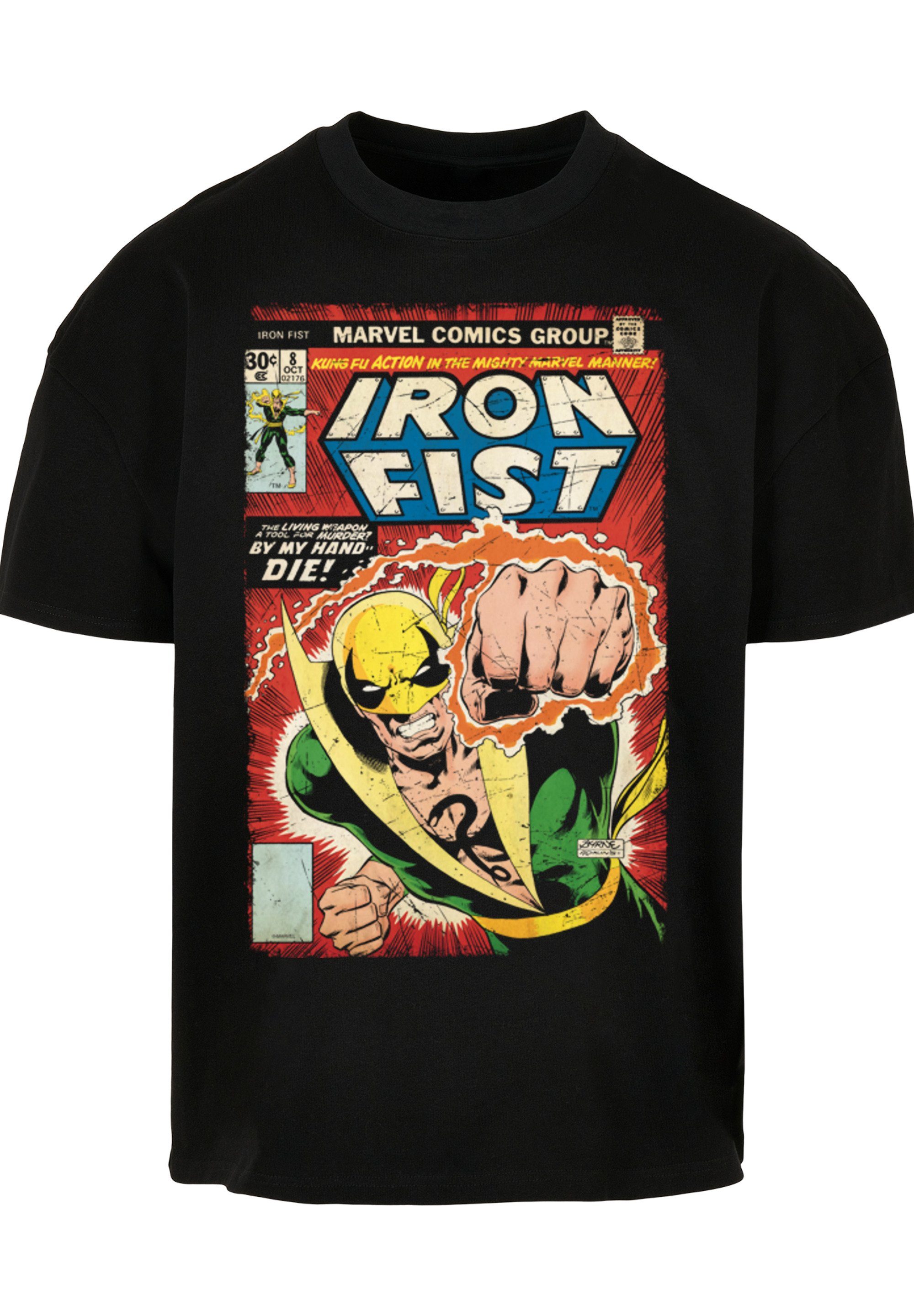 F4NT4STIC Kurzarmshirt Box Cotton with Heavy Ultra Fist Marvel Herren Cover Tee Iron (1-tlg)