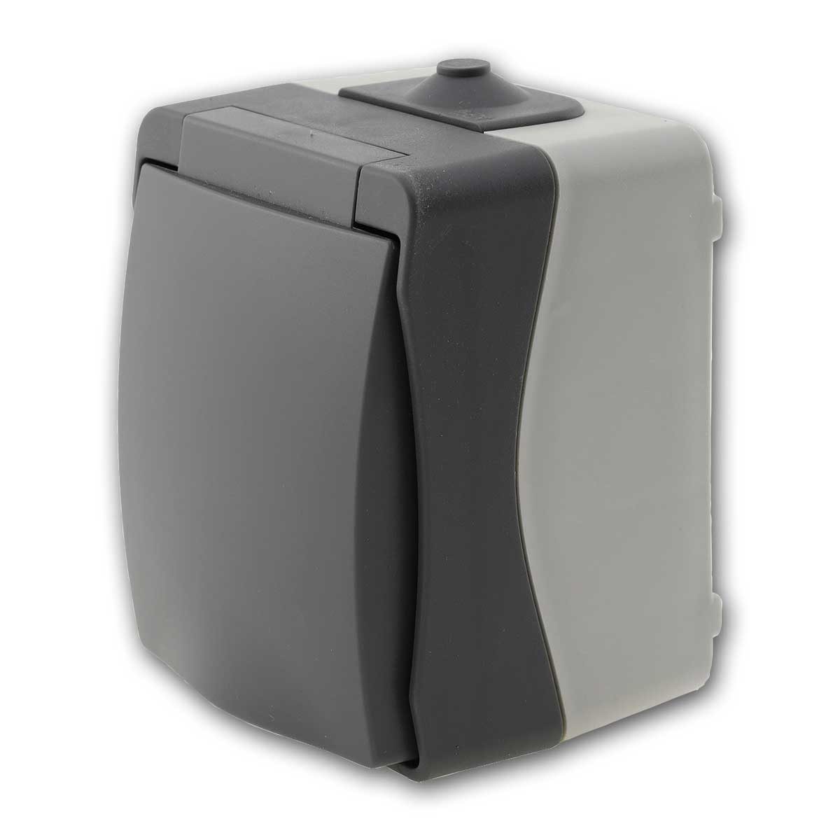 ChiliTec Aufputz-Steckdose NUQUI Feuchtraum Steckdose IP54 Aufputz 250V~/16A