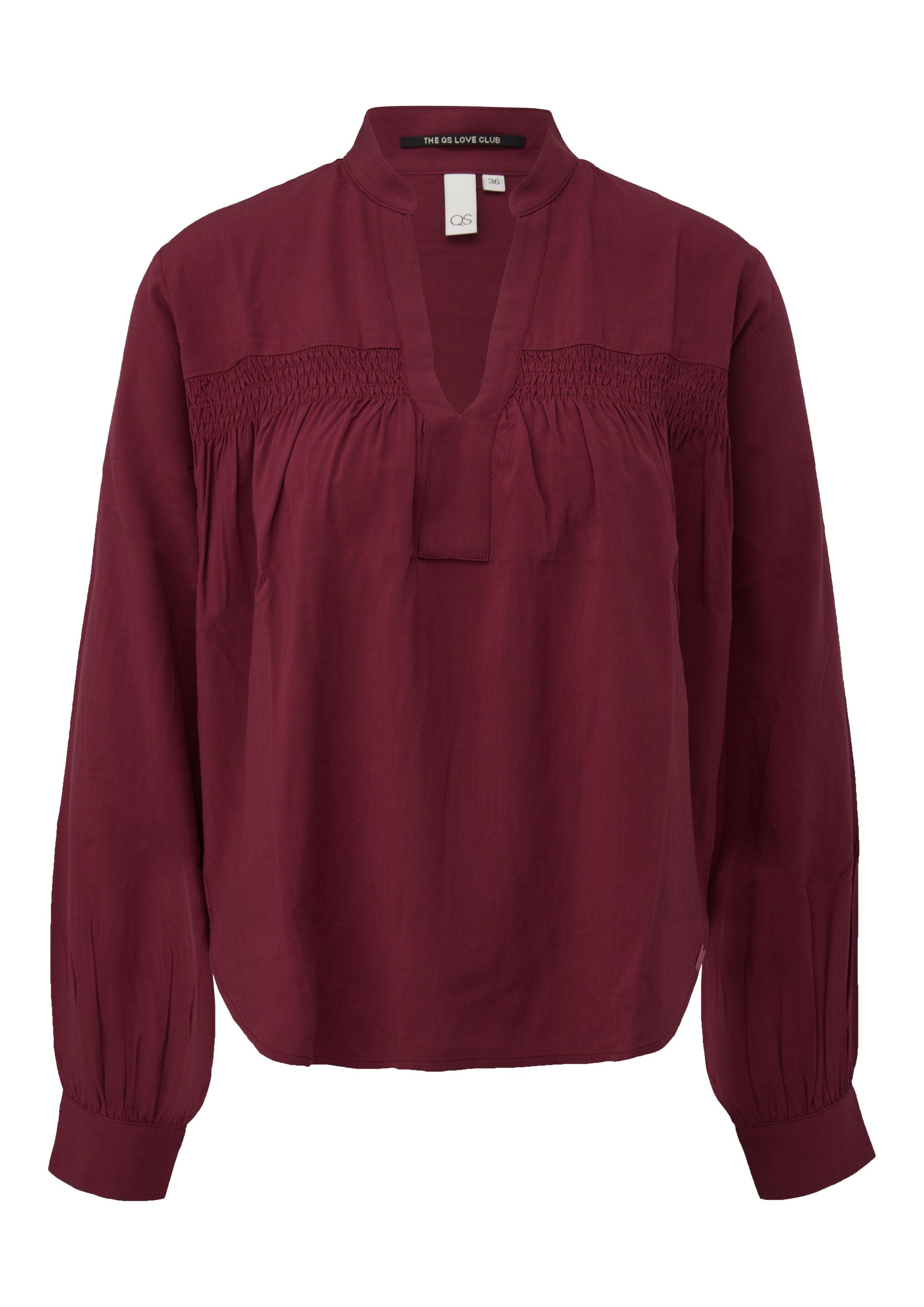 QS Langarmbluse Bluse Feminine Bluse aus günstig online kaufen