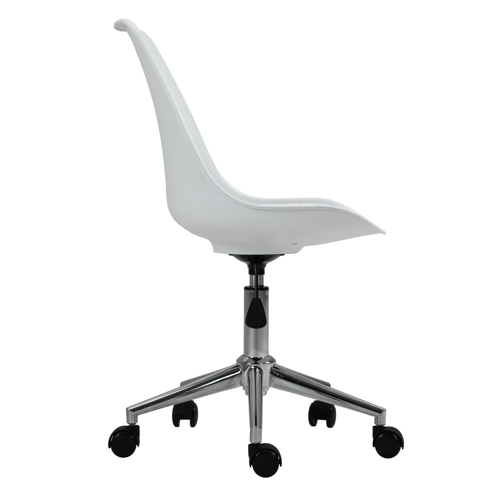 SVITA Schreibtischstuhl EDDY (Paket, 1 weiß Sitzkomfort, | Rollen St), bodenschonende höhenverstellbar, stufenlos weiß hoher