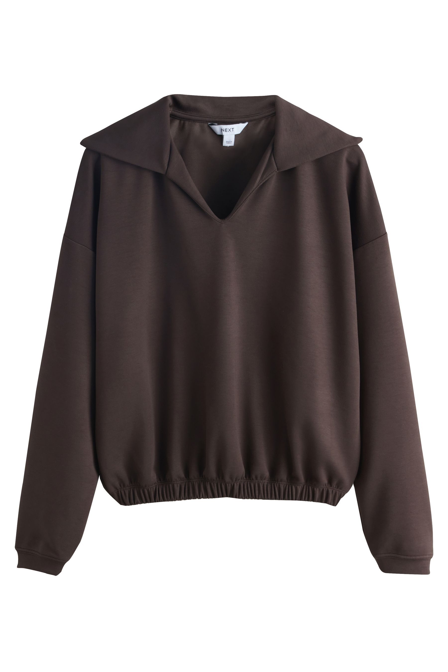 Next Langarm-Poloshirt Fließendes Langarm-Oberteil mit Polokragen (1-tlg) günstig online kaufen