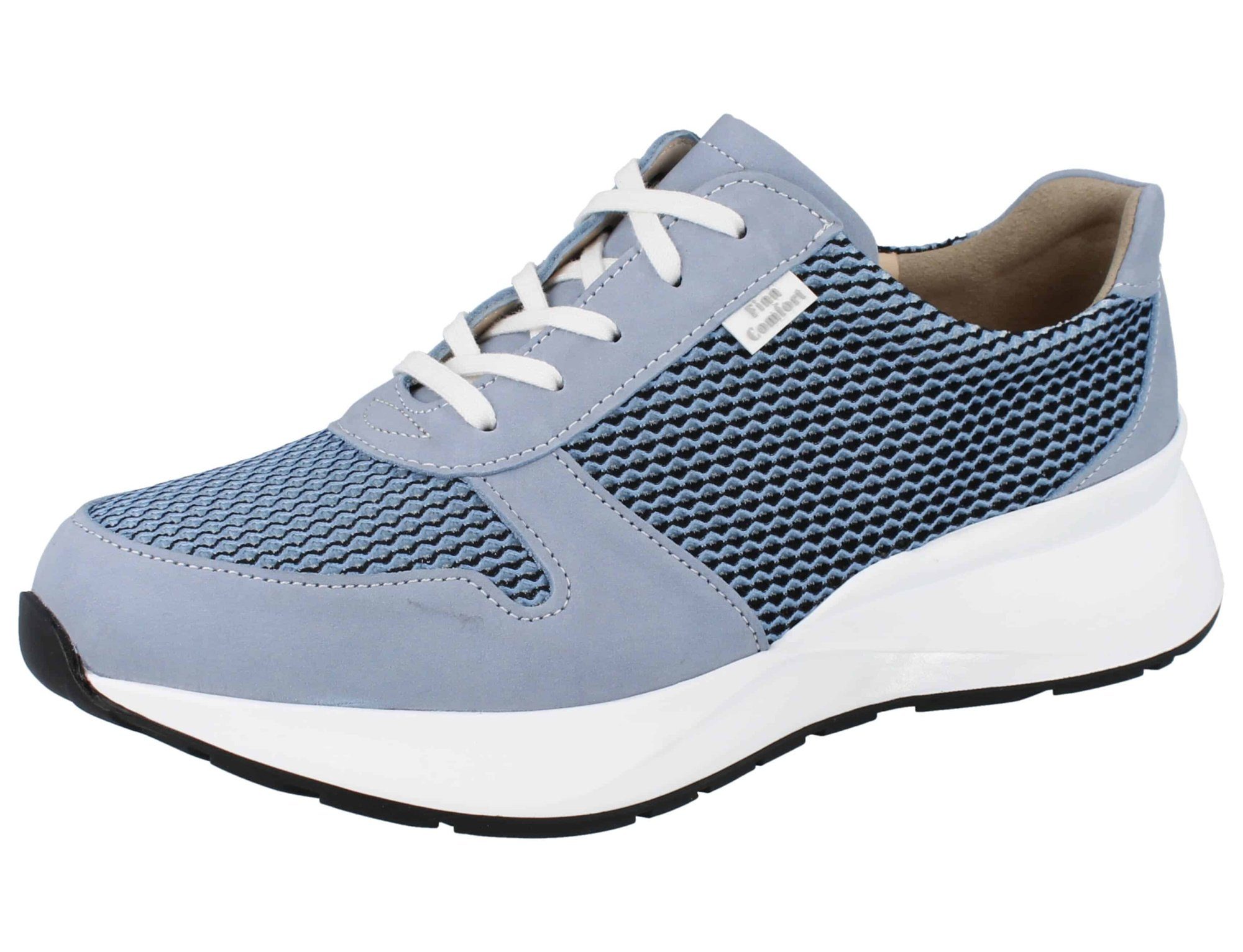 Leganes Schnürschuhe hellblaue Comfort Schnürschuh Wechselfußbett Finn