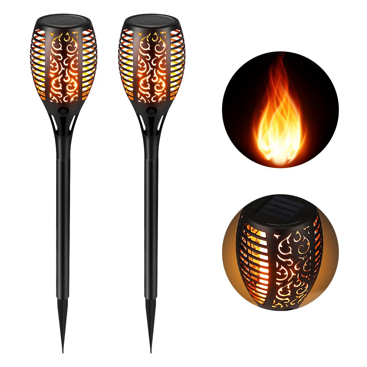 oyajia LED Solarleuchte 2/4/6 x Solar günstig online kaufen