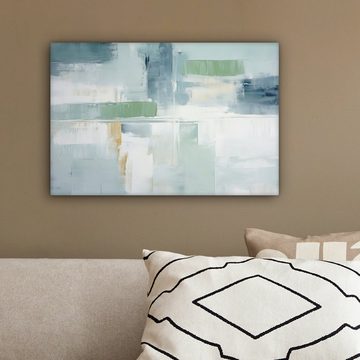 OneMillionCanvasses® Leinwandbild Farbe - Moderne Kunst - Abstrakt - Grau, (1 St), Wandbild Leinwandbilder, Aufhängefertig, Wanddeko, 30x20 cm