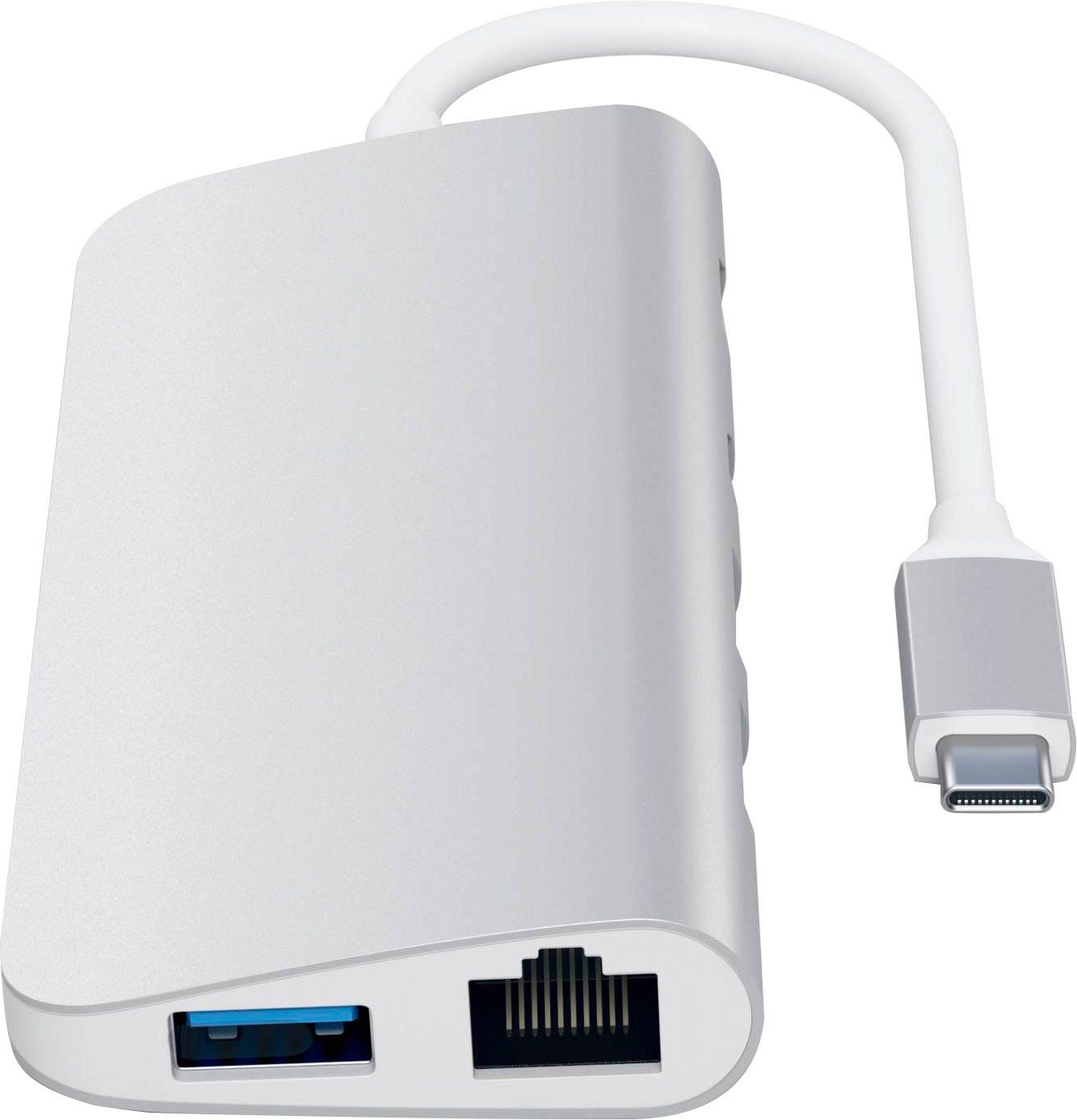 Satechi Type-C Multimedia USB-Adapter HDMI, RJ-45 (Ethernet), USB 3.0 Typ A zu USB Typ C