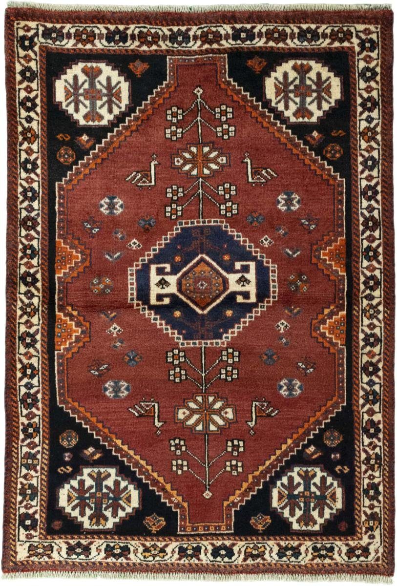 Trading, mm Orientteppich Perserteppich, 111x155 Handgeknüpfter Nain Höhe: Shiraz rechteckig, Orientteppich / 10