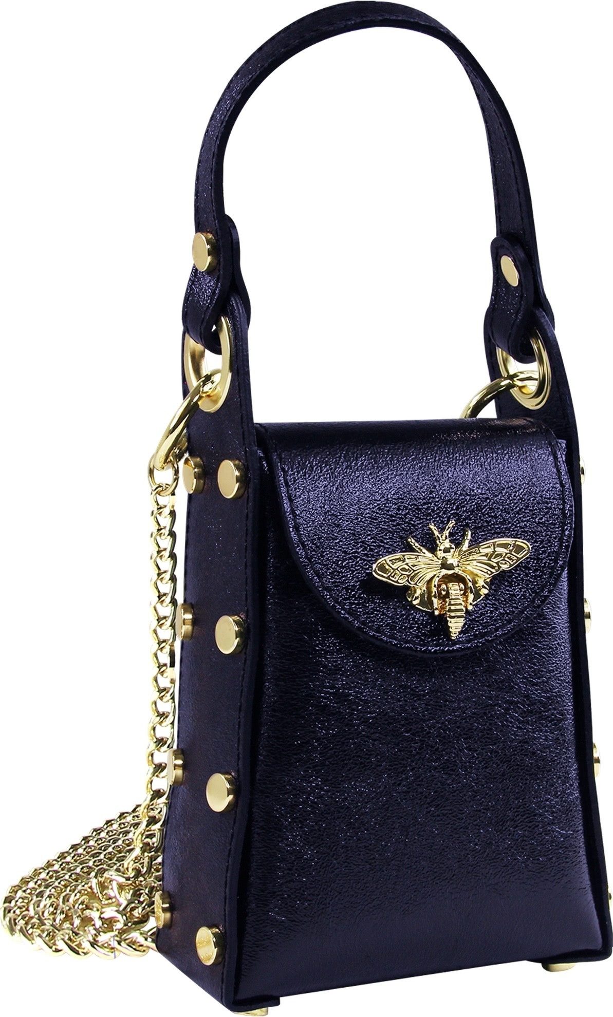 Umhängetasche Toscanto Tasche lila Leder