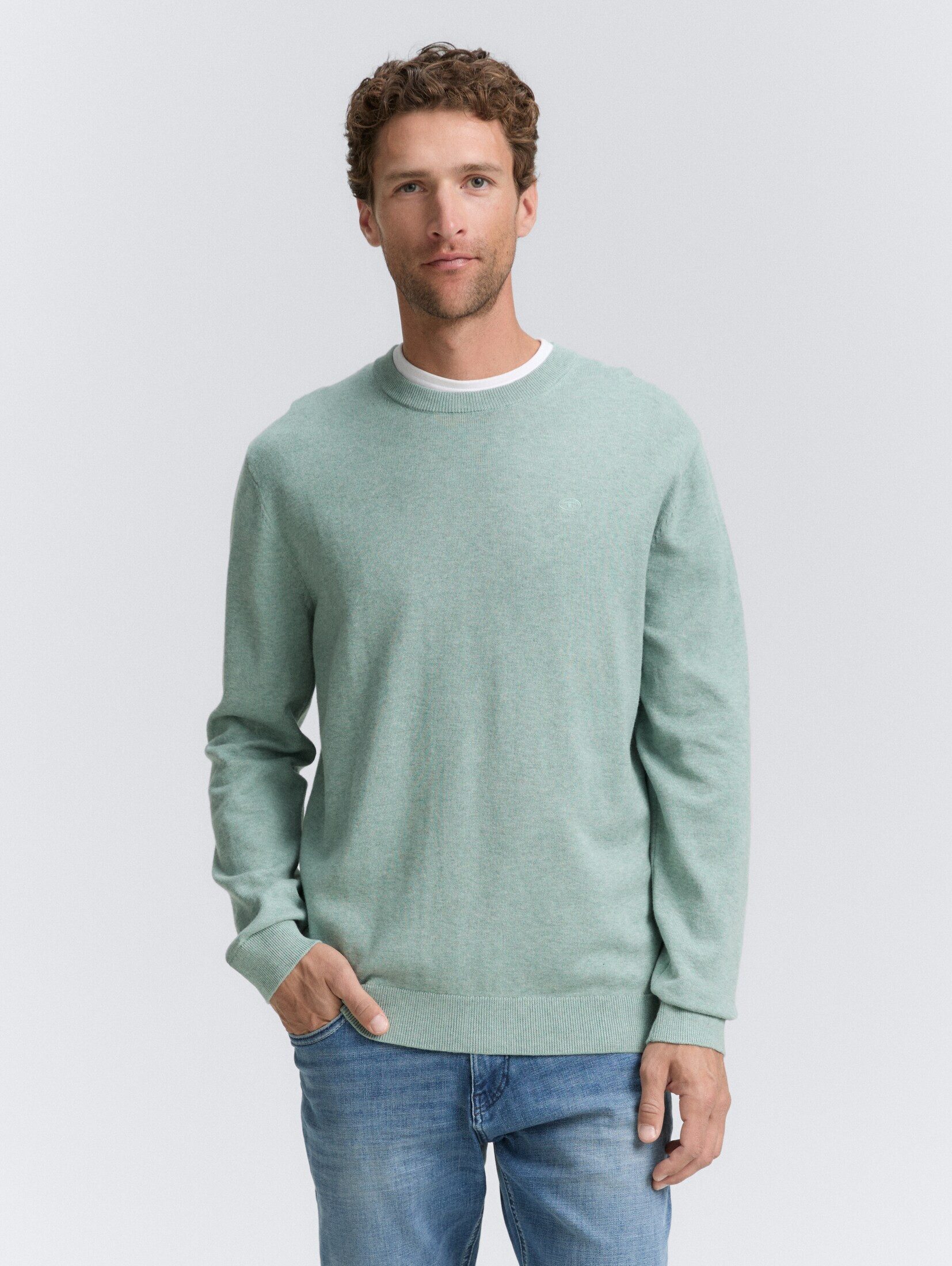 TOM TAILOR Strickpullover Pullover & Strickjacken Basic Strickpullover aus günstig online kaufen