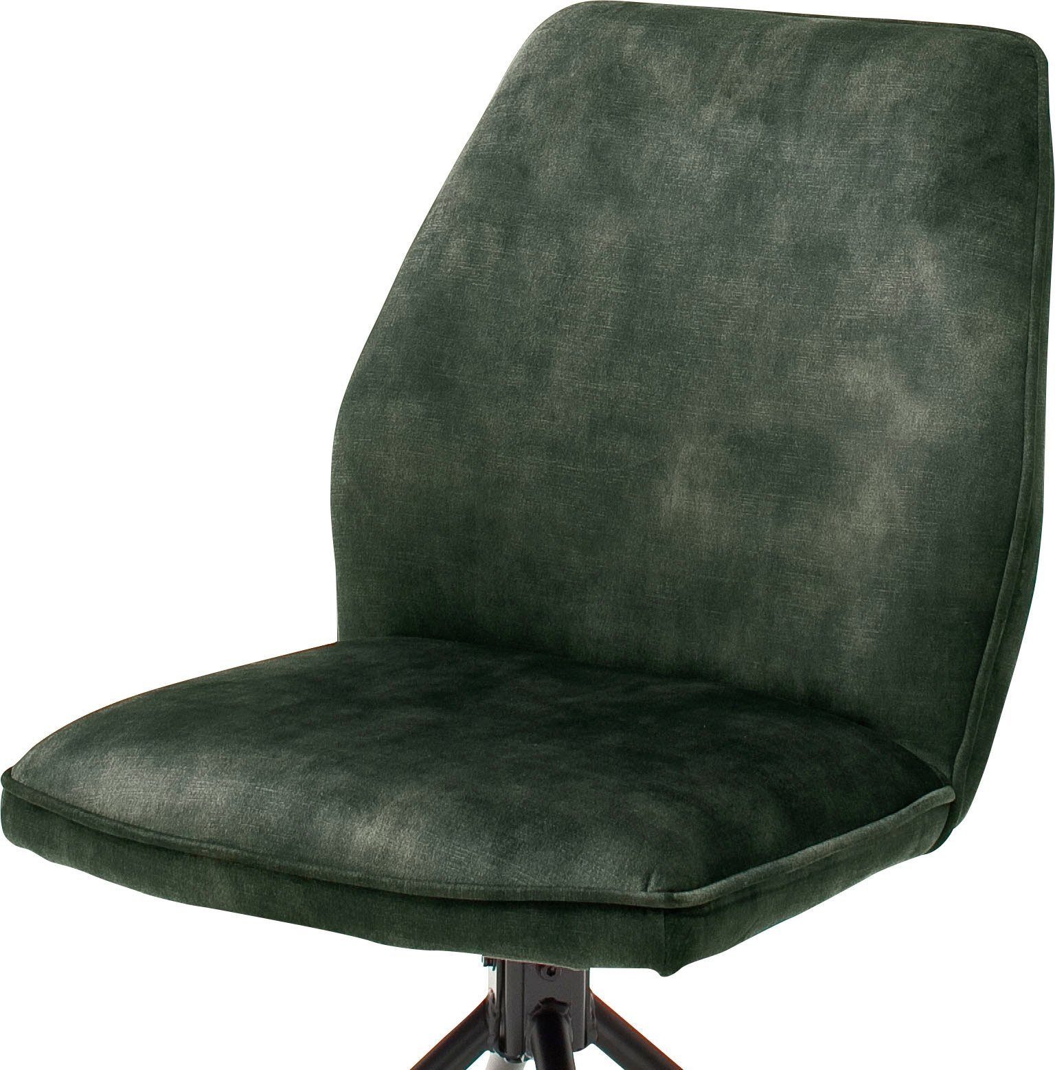 möbelando Esszimmerstuhl Ottawa II, in Olive - 52x89x64 (BxHxT) 180 °drehbar