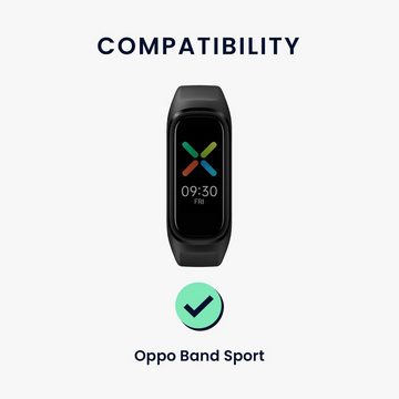 kwmobile Uhrenarmband Sportband für Oppo Band Sport, 2x Nylon Fitnesstracker Sportarmband Band