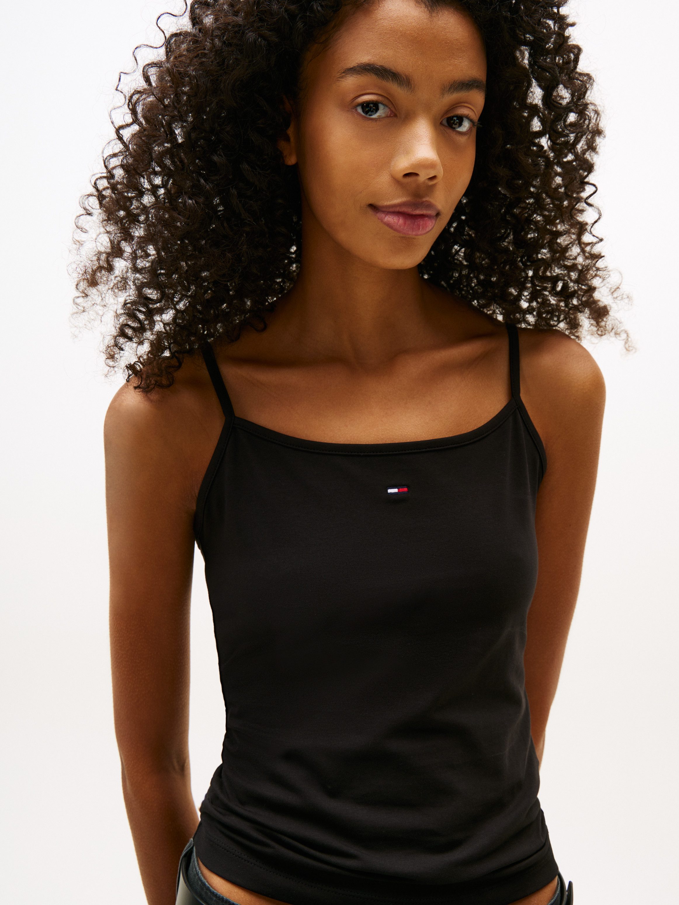 Tommy Jeans Spaghettitop TJW ESSENTIAL STRAP TOP EXT mit Logostickerei günstig online kaufen