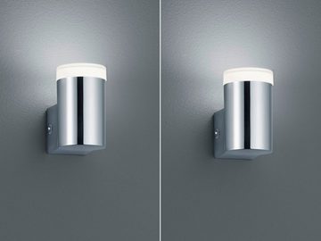 meineWunschleuchte Spiegelleuchte, LED fest integriert, Warmweiß, 2er Set kleine Badezimmerlampen Wand Gäste WC Bad-lampen, Höhe 8cm