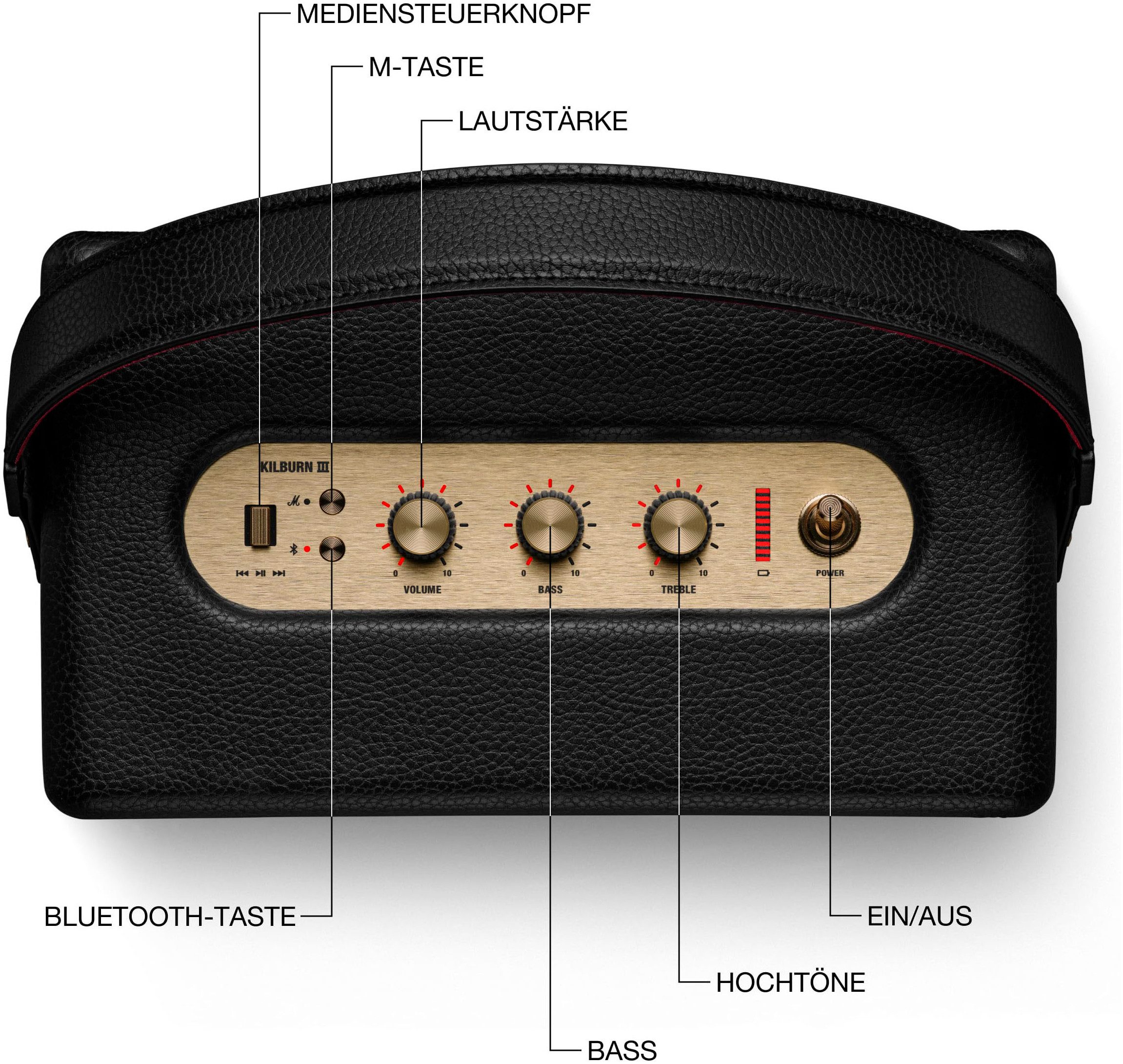Marshall Kilburn III Portable-Lautsprecher 2.1 (Bluetooth, 50 W)