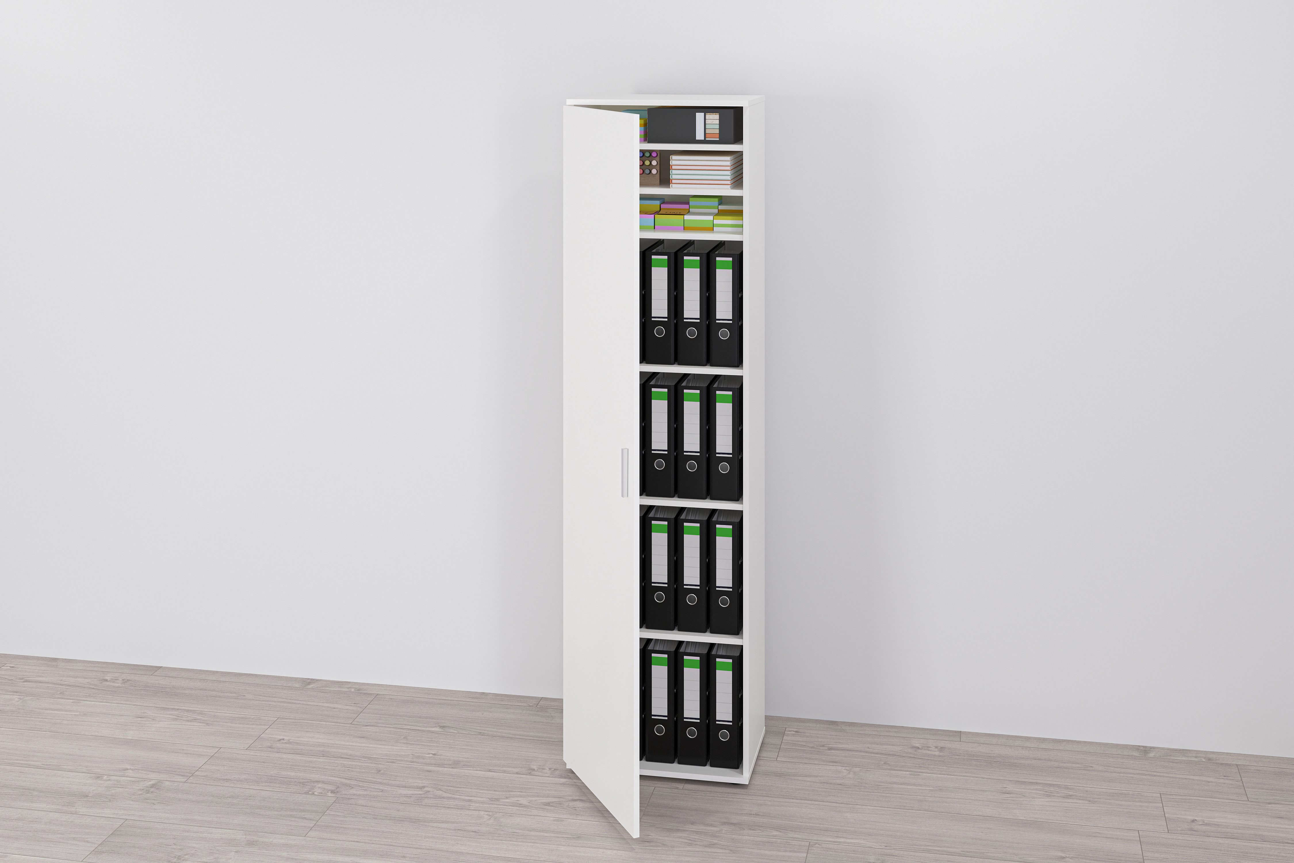 FMD Mehrzweckschrank Inca 1 Flurschr., Aktenschr., verstellb. Böden, mit/ohne Spiegel, B: 50 cm