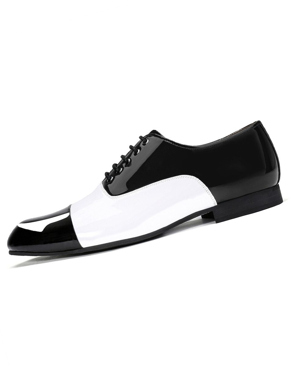 Allthemen Schnürschuh Eleganter Herren Oxfordschuhe in Color-Blocking Schnürschuhe