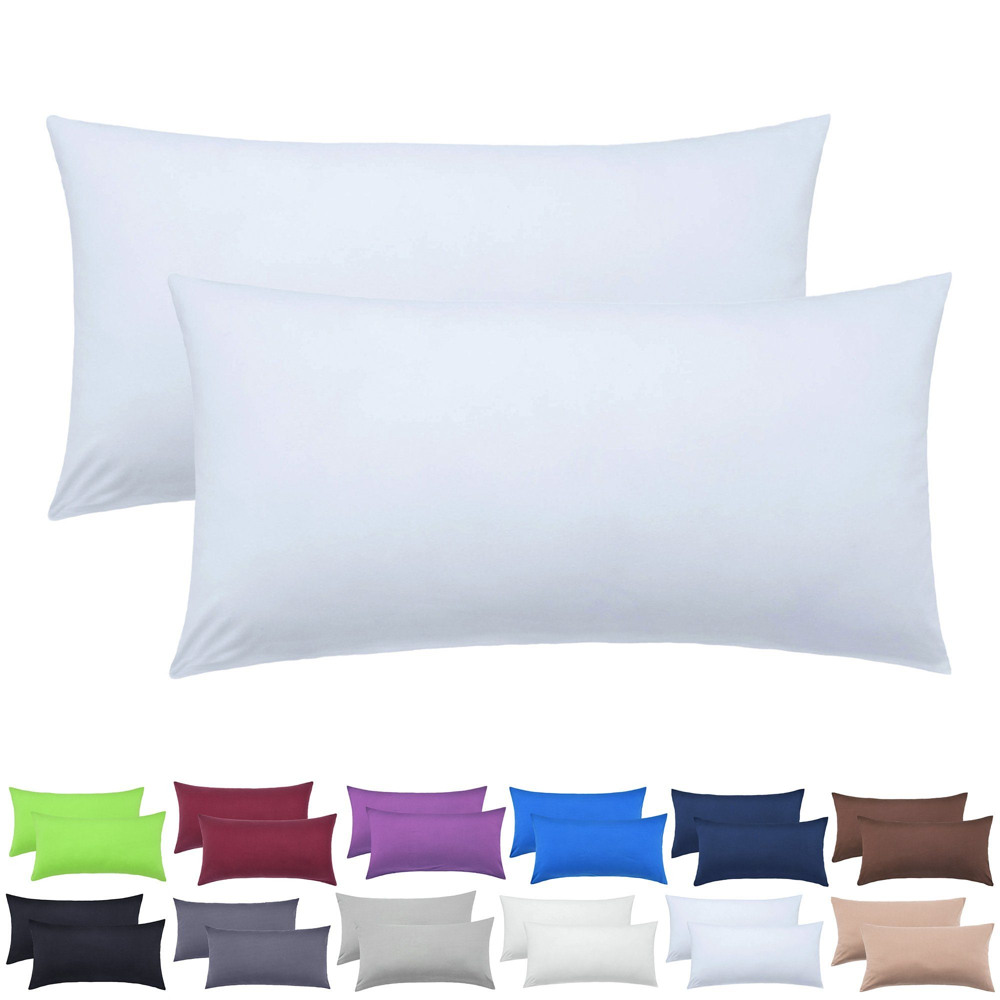 NatureMark Kissenbezüge 2er Pack Jersey Kissenbezug günstig online kaufen