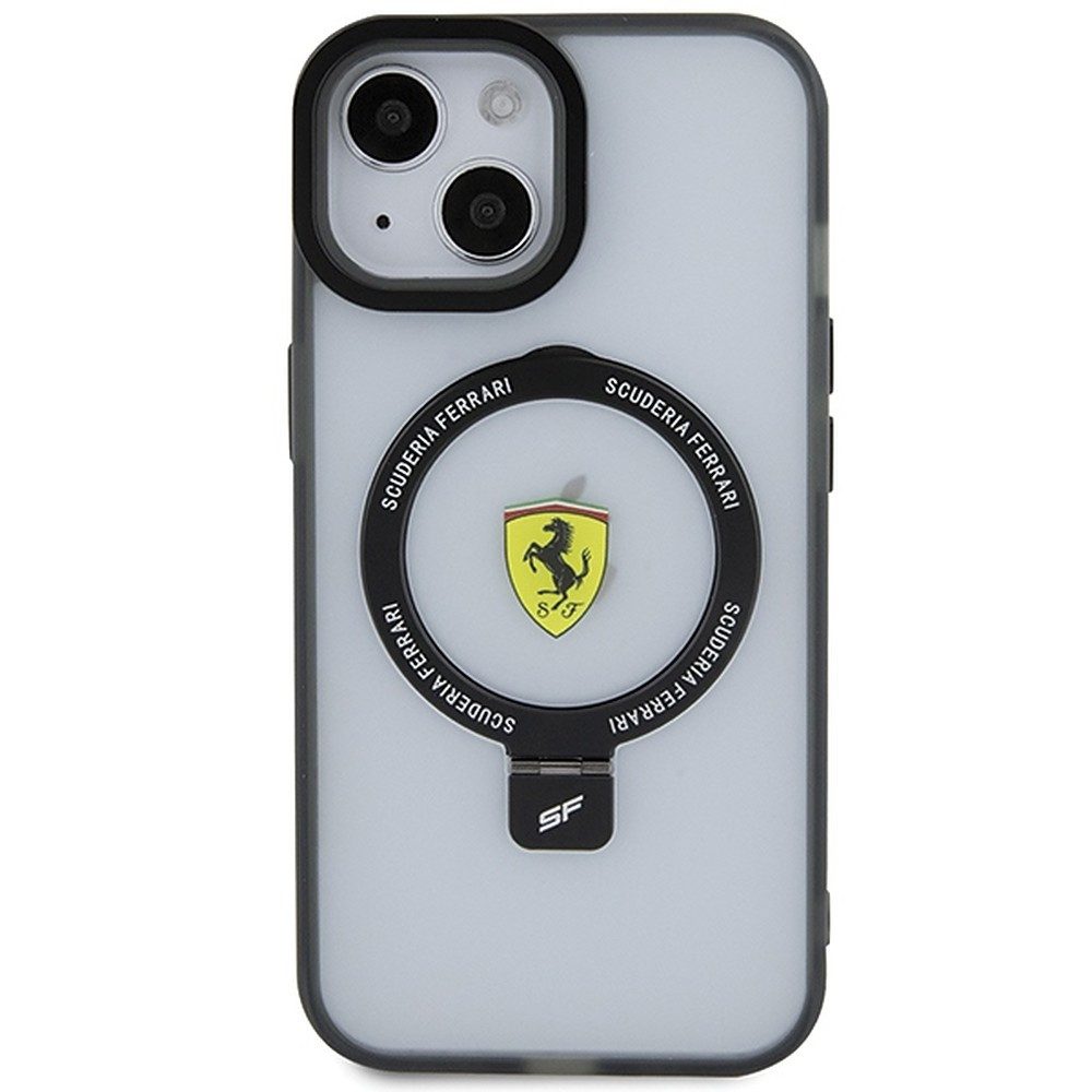 Ferrari Handyhülle Ständer Schutzhülle 6,1 Zoll, MagSafe, Ständerfunktion, mattiert, Lizenzware