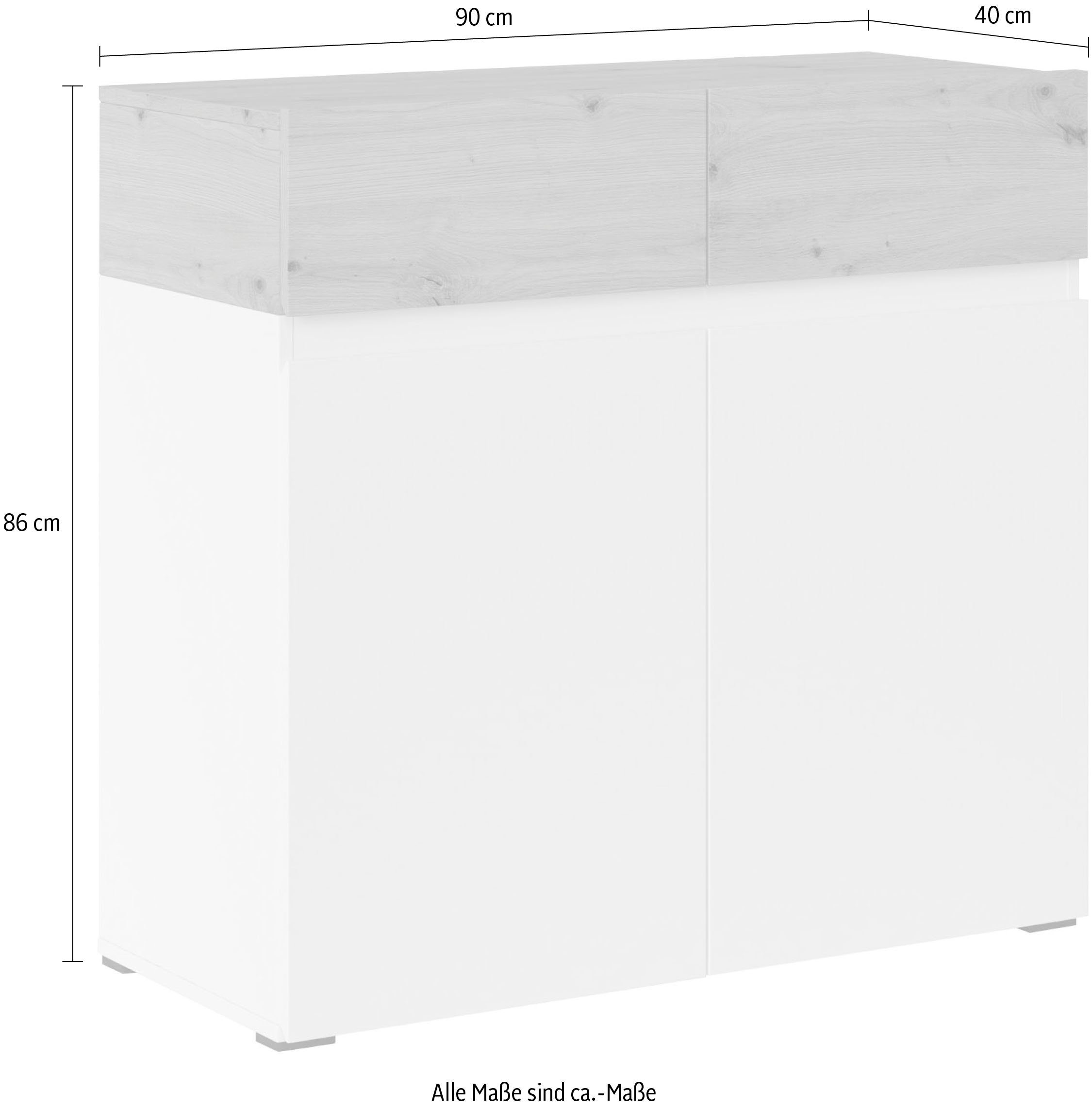 INOSIGN Kommode Rimini, Breite 90 cm