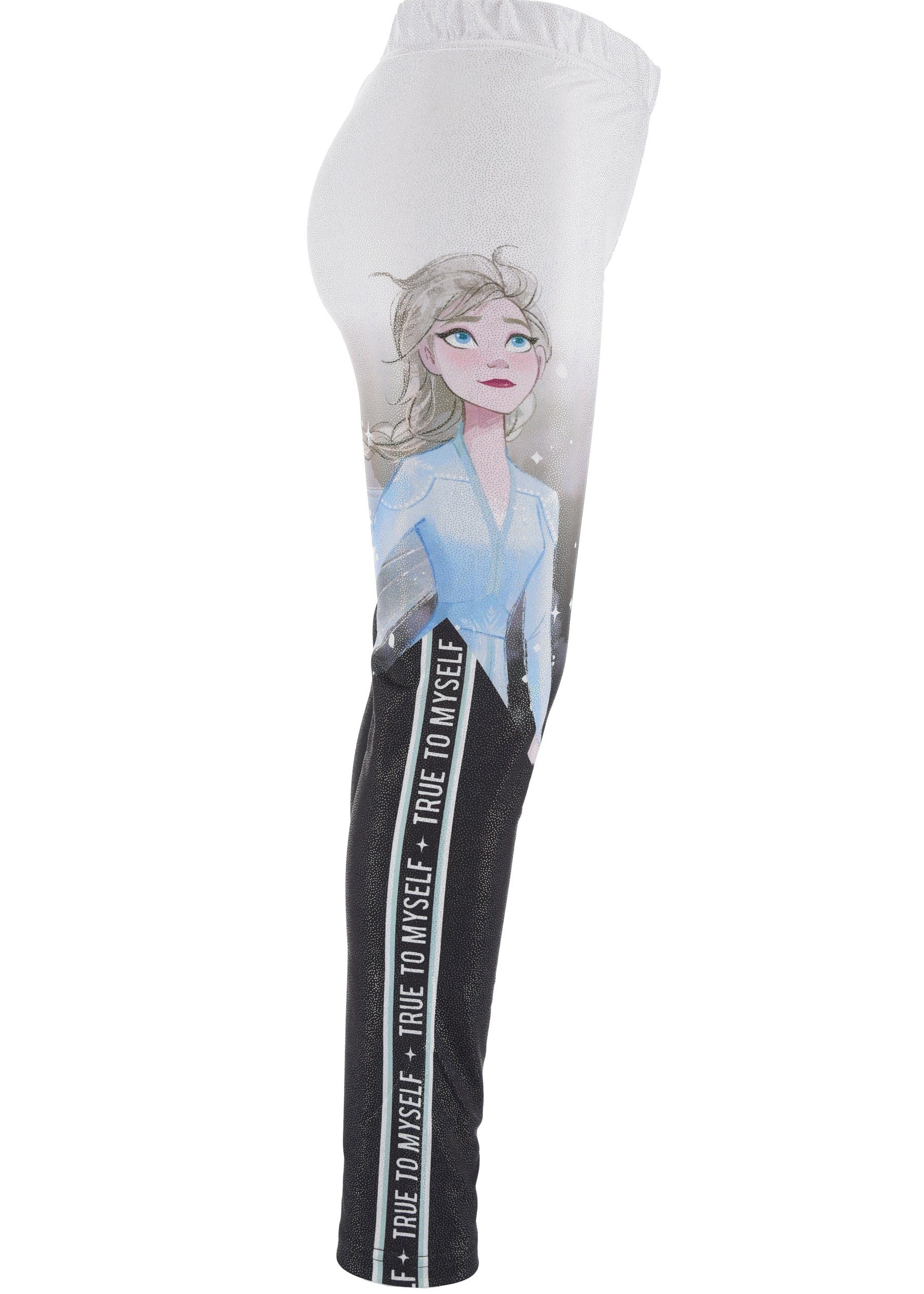 Disney Frozen Leggings Eiskönigin Sporthose Legging Elsa & Mädchen Anna Kinder
