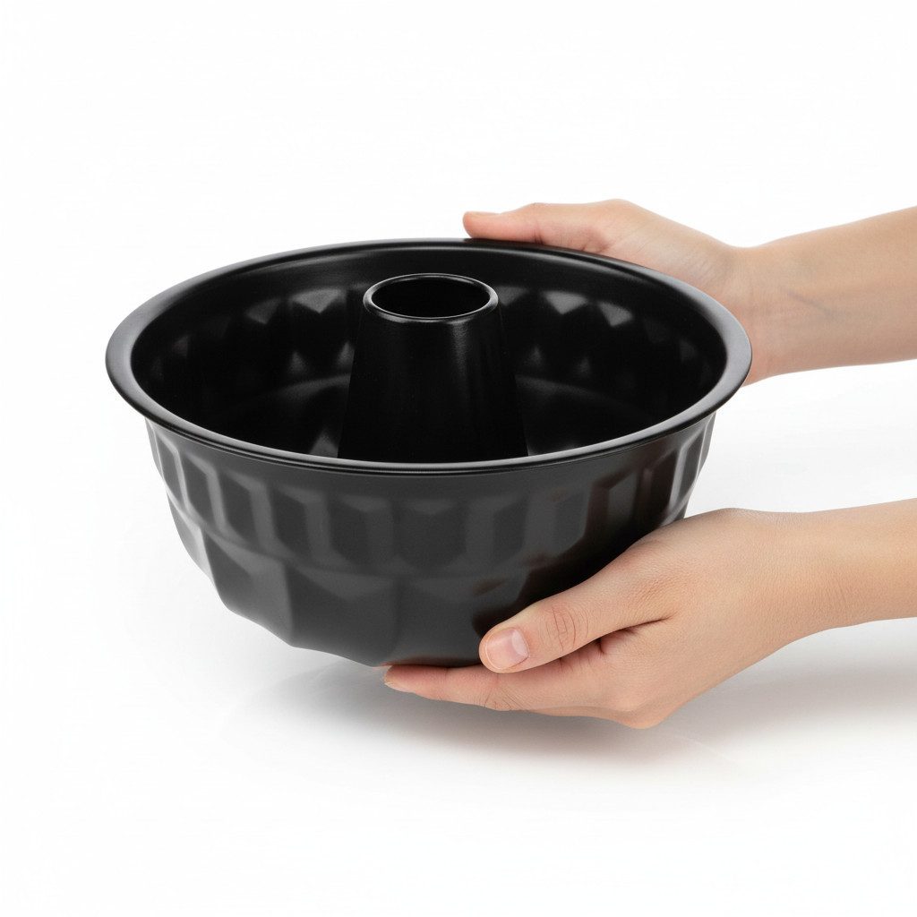 Florists Products Übertopf Küchendeko Gugelhupf Schwarz Metall Ø23cm Blumendeko