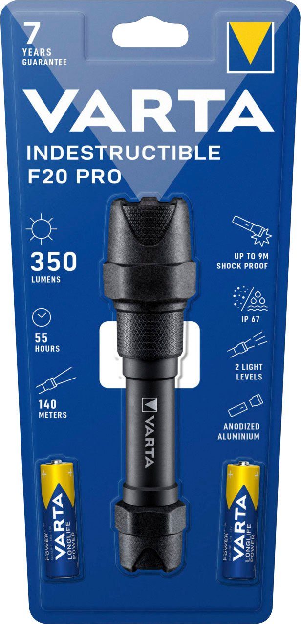 VARTA Taschenlampe Indestructible F20 Pro 6 Watt LED, wasser- und staubdich günstig online kaufen