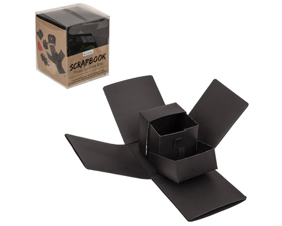 OOTB Fotohalter Gestaltbare Bilderbox ca.12x11cm Erlebnis Fotoideen-Box aus Karton, selbst entfaltend