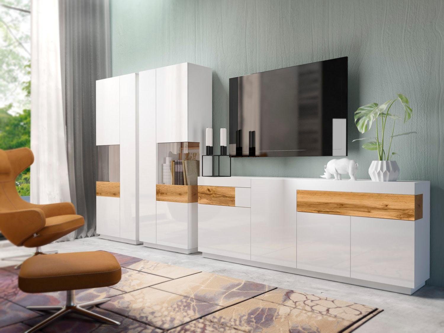 OTTO home Wohnwand SILKE, (Set, 3-St)