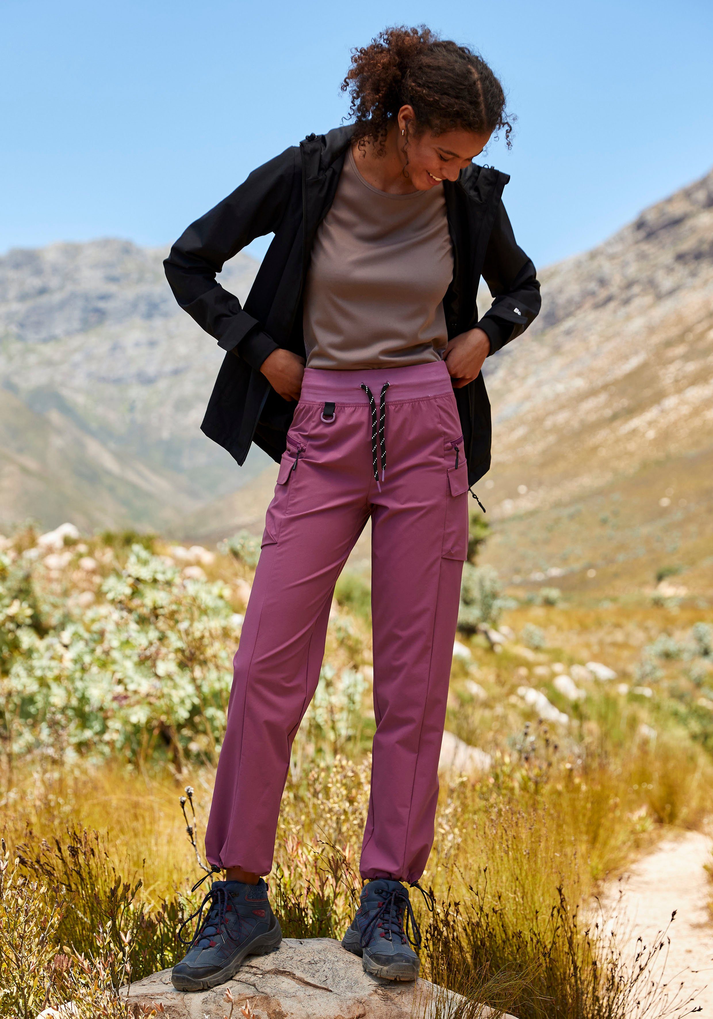 LASCANA ACTIVE Trekkinghose Cargo Pants Schlupfform