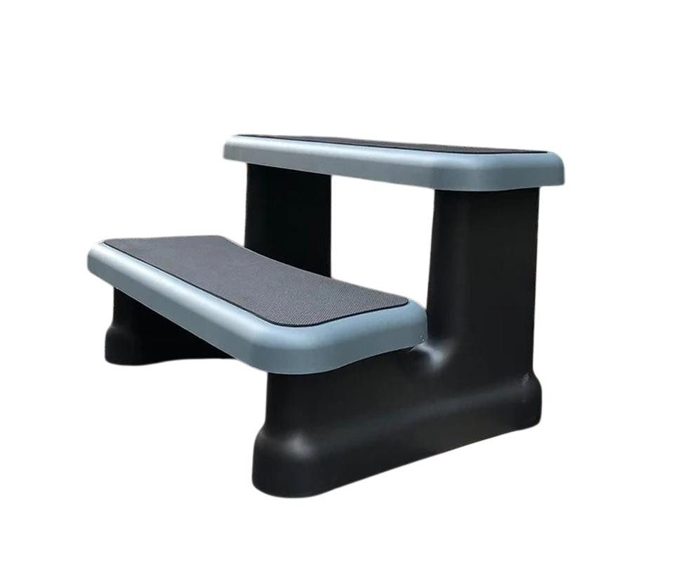 JVmoebel Poolleiter Schwarze Aluminium-Treppe mit rutschfesten Stufen für Whirlpools (1-St), Made in Europe