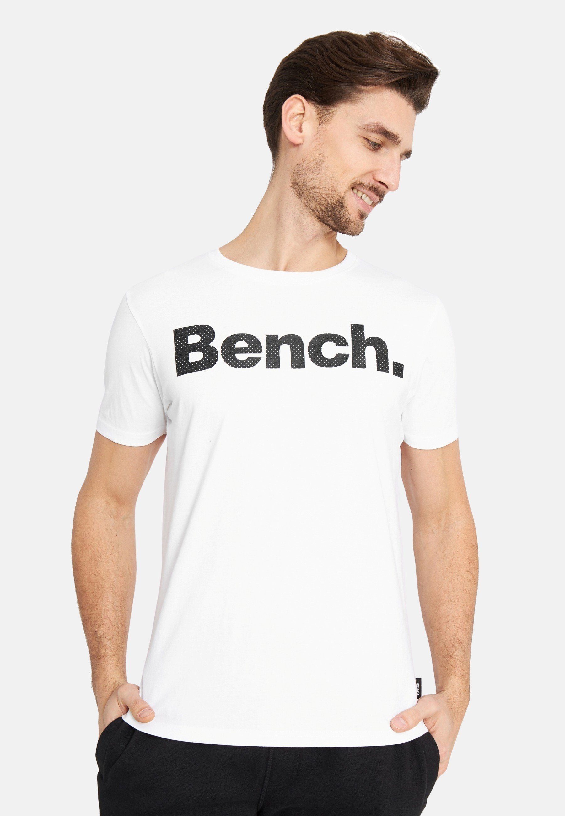 Bench. T-Shirt Shirt Unifarbenes Kurzarm mit LEANDRO T-Shirt