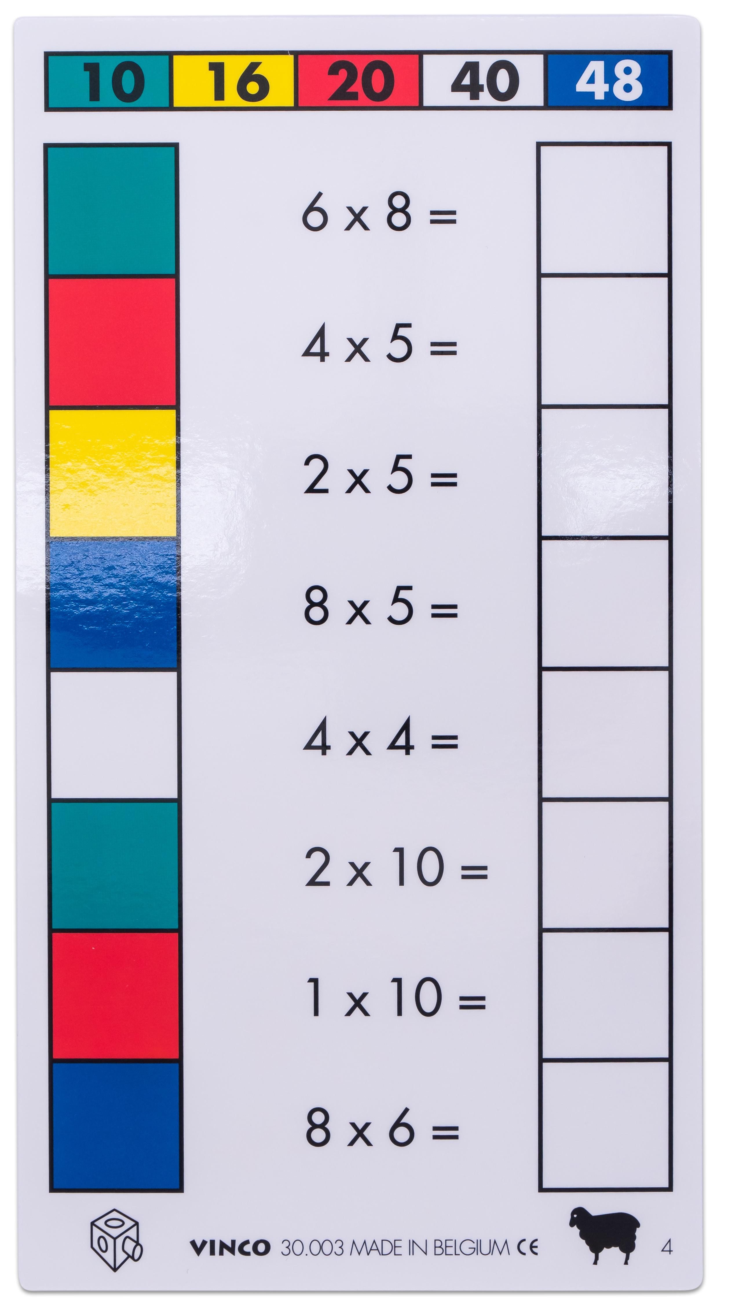 Betzold Karteikarten Cube Control Einmaleins - Aufgabenkarten