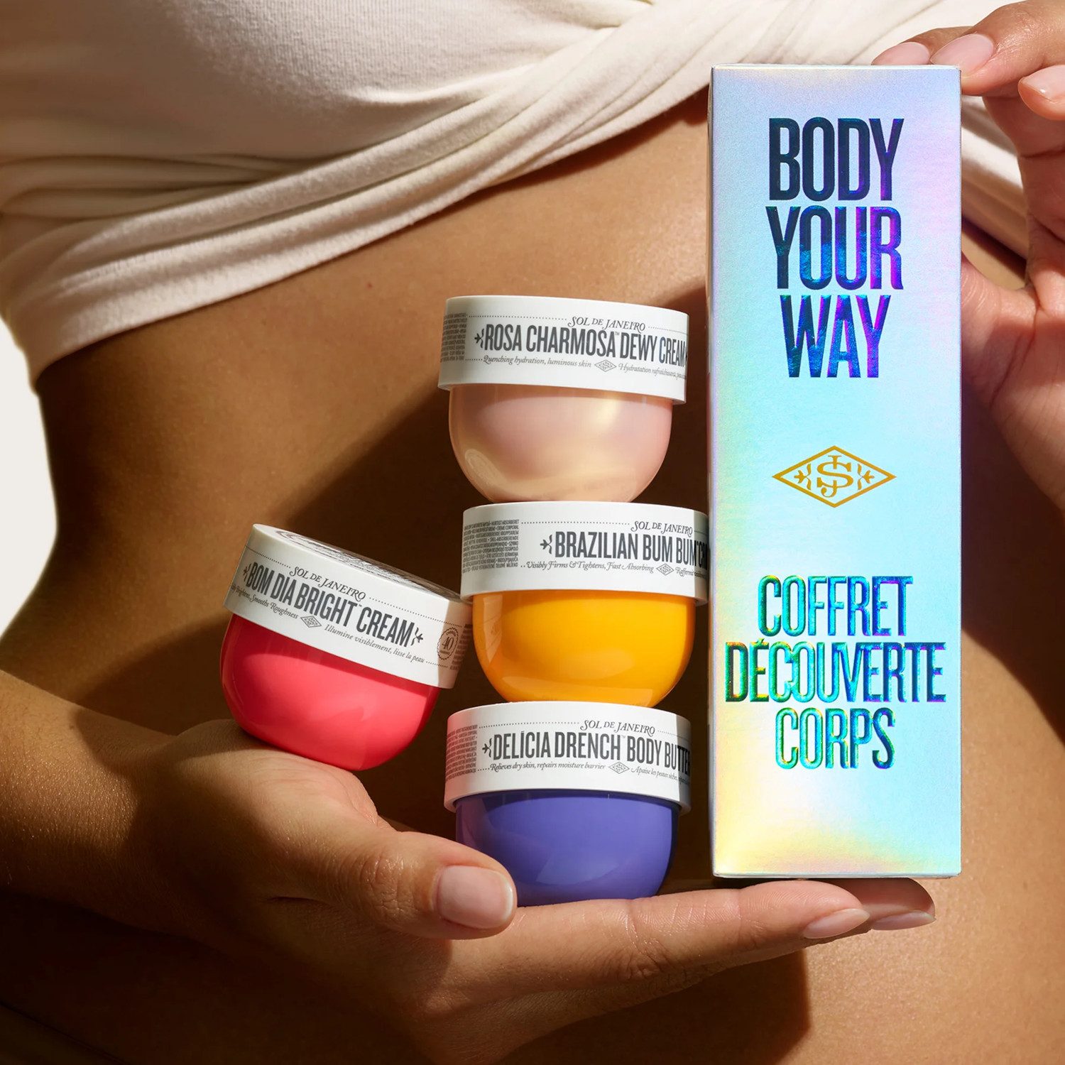 Sol de Janeiro Pflege-Geschenkset Sol de Janeiro Body Your Way Body Cream Set 4x25 ml, 4-tlg., 4-teiliges Body Cream Discovery Set