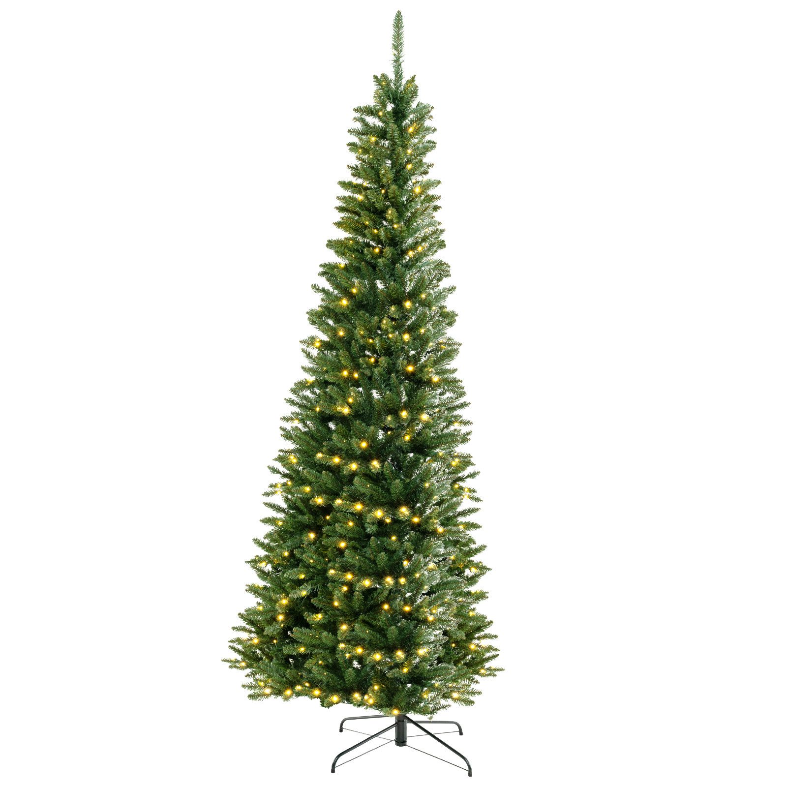 COSTWAY Künstlicher Weihnachtsbaum, 240cm, 360 LEDs, 1137 Zweigspitze