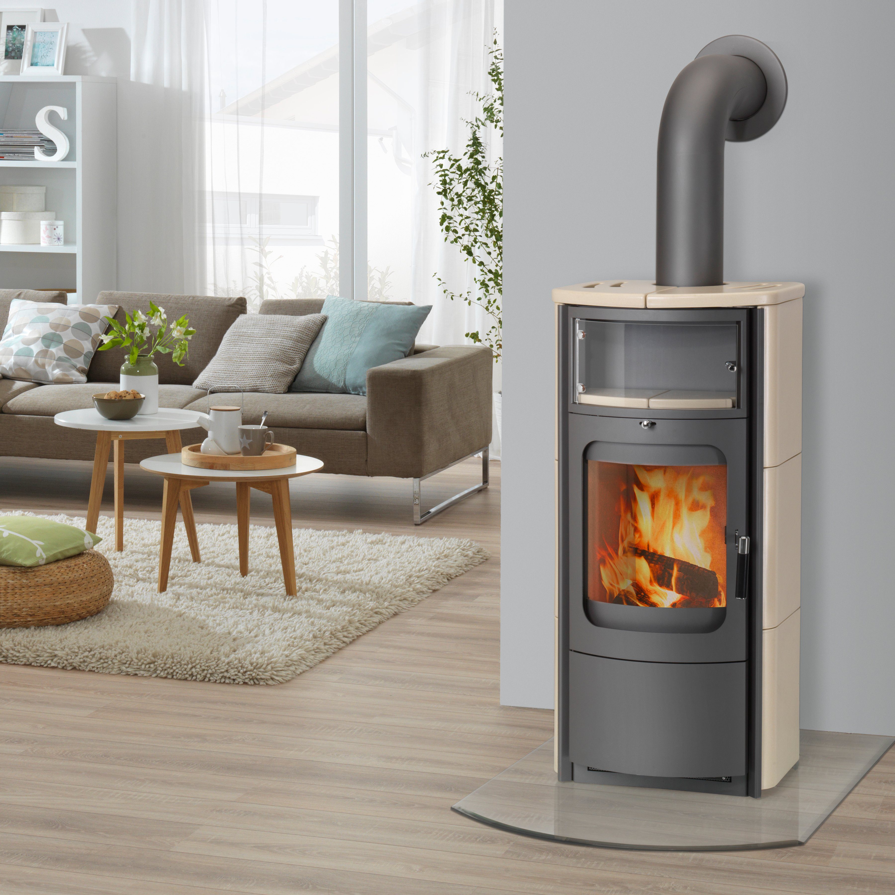HARK Kaminofen »Opera B Kachel creme«, 7 kW, Dauerbrand günstig online kaufen