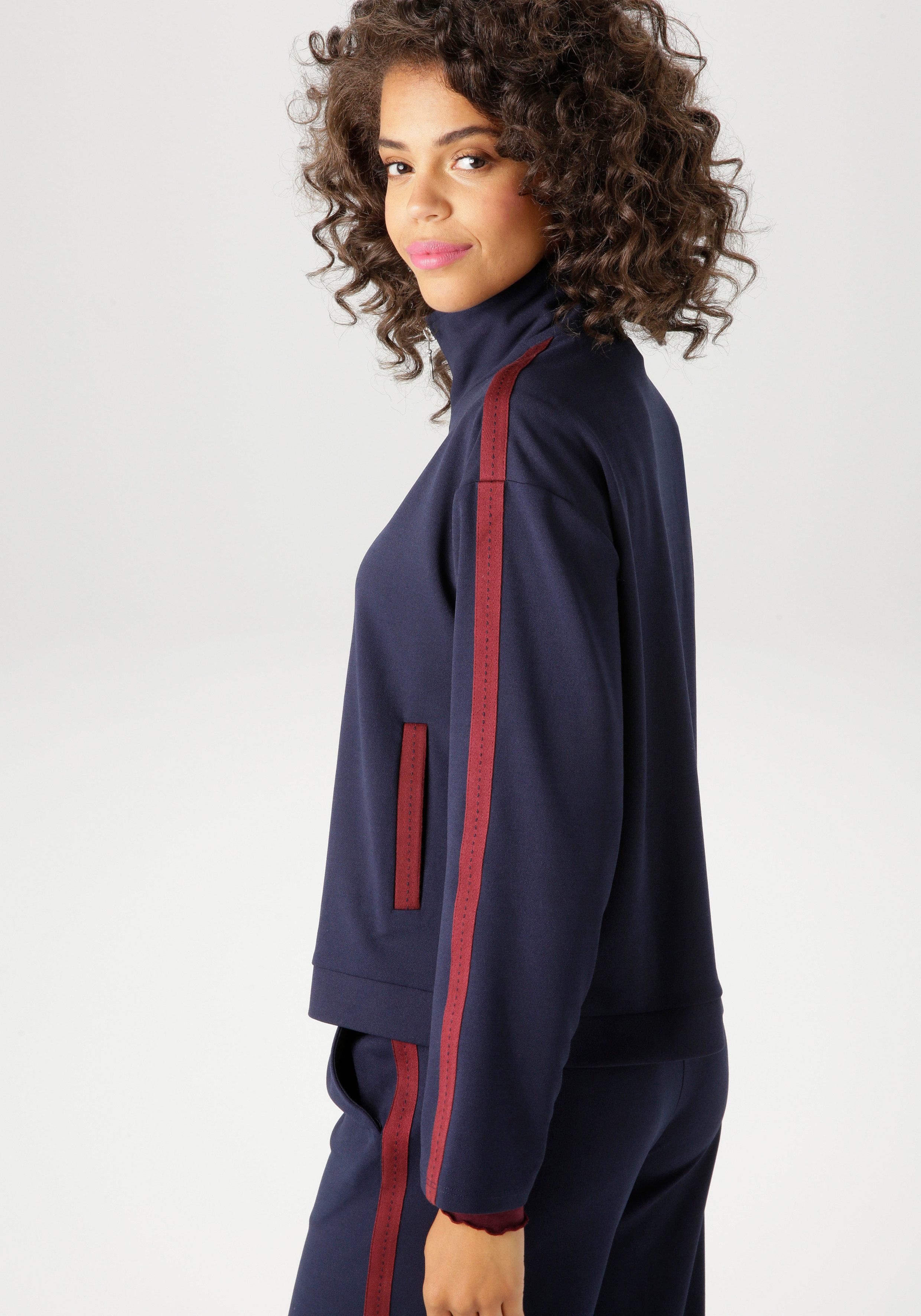Aniston CASUAL Kurzjacke mit Tapes an günstig online kaufen