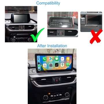 TAFFIO Für Mazda 6 2017-2019 10.25" Touchscreen Android Display Navi CarPlay Einbau-Navigationsgerät