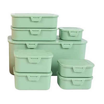 Neuetischkultur Vorratsdose Vorratsdosen-Set 8 Stück Mint, Kunststoff, (Set, 8-tlg., 8 Vorratsdosen in unterschiedlichen Größen), Lebensmitteldose farbig