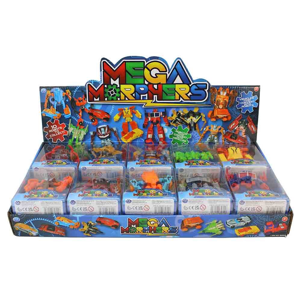 Whitehouse Leisure International Ltd Spielfigur Mega Morphers Mini Roboter - ca. 10 cm, (20-tlg)