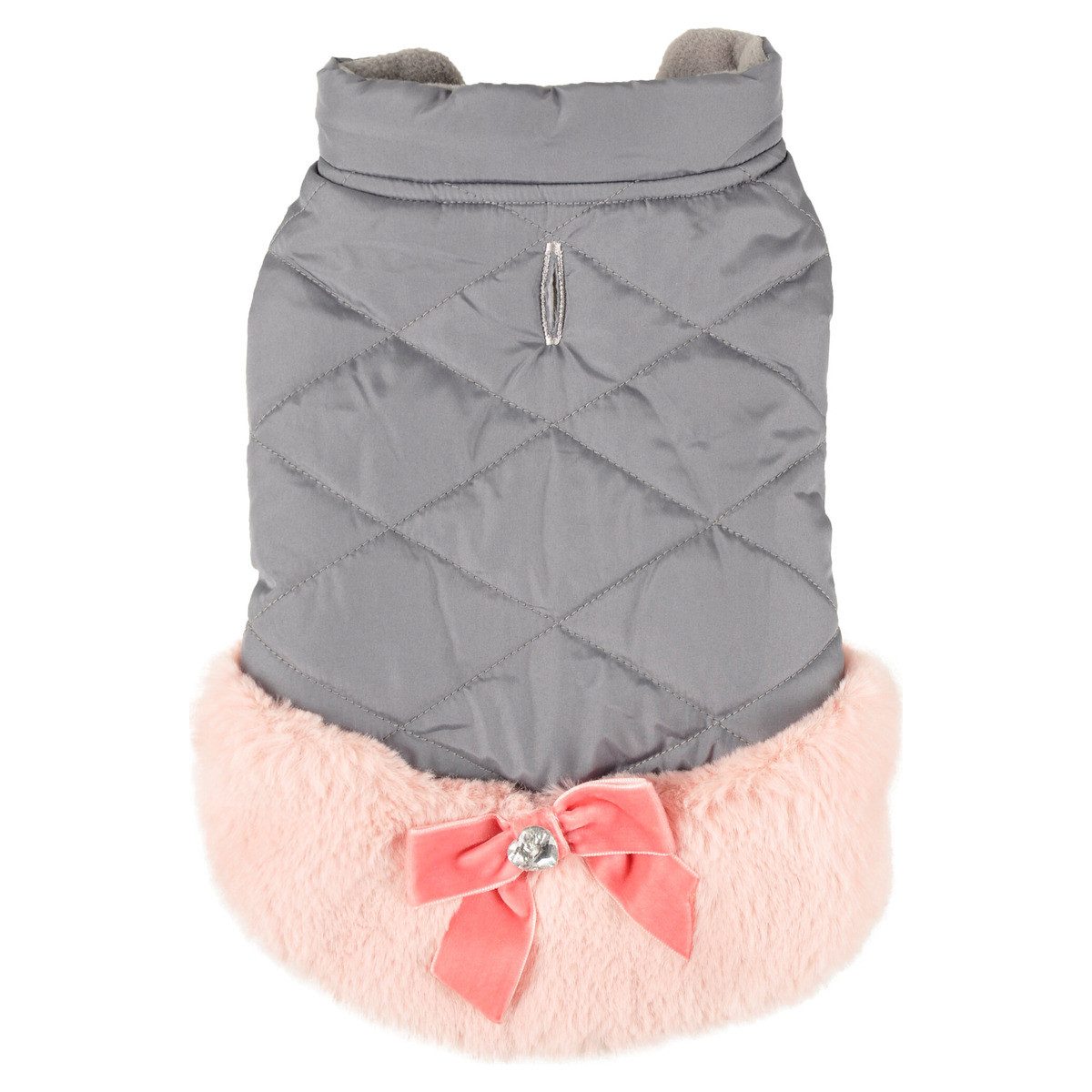 Flamingo Hundemantel Mantel Valentina grau/rosa