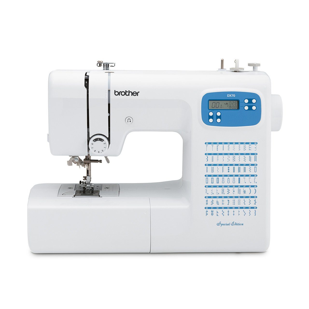 Brother Computer-Nähmaschine DX70 Special Edition, 69 Programme, Inklusive Anschiebetisch
