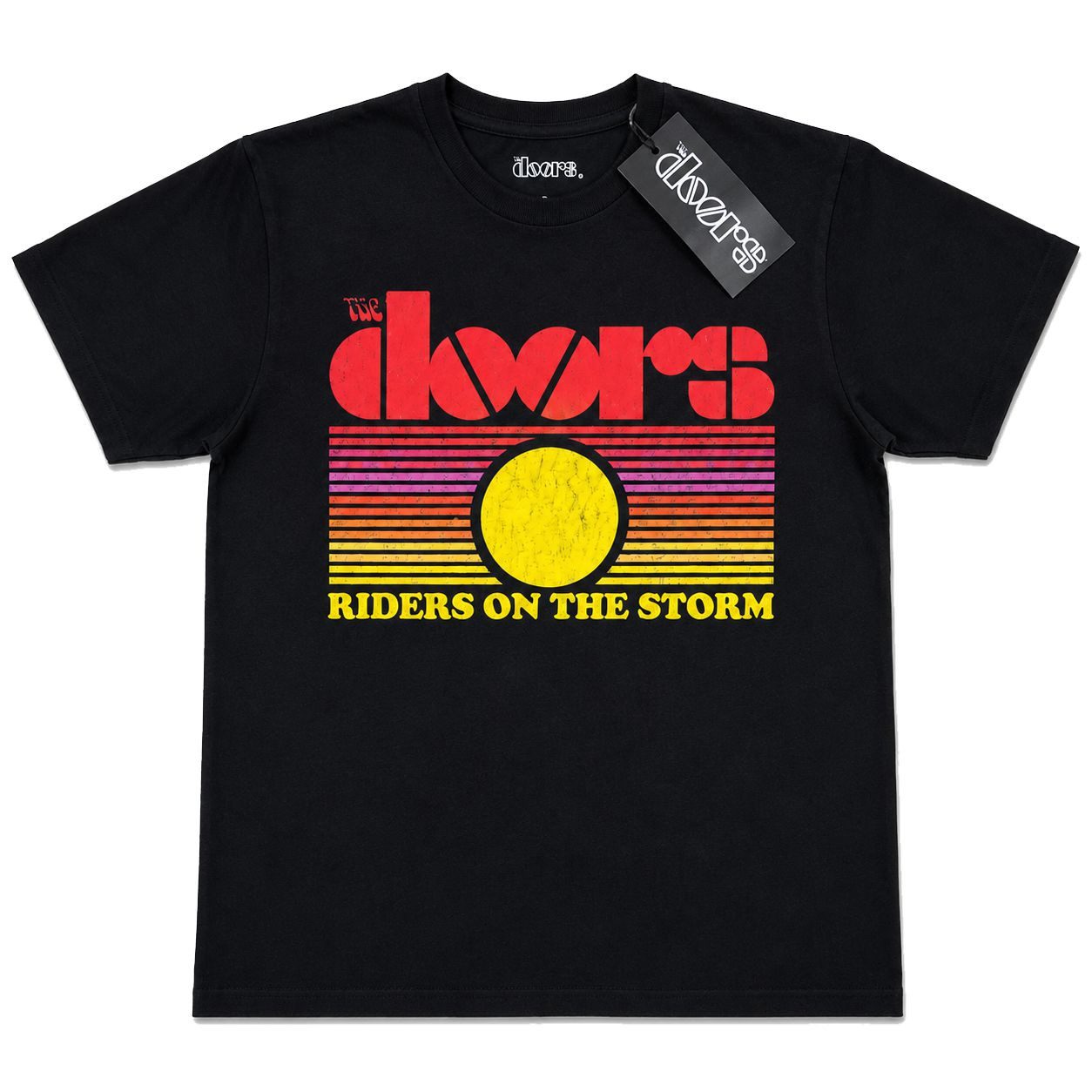 coole-fun-t-shirts Print-Shirt The Doors Riders on the Storm T-Shirt Herren Schwarz Rock Band The Doors Festival Concert T-Shirt Herren Bandshirt