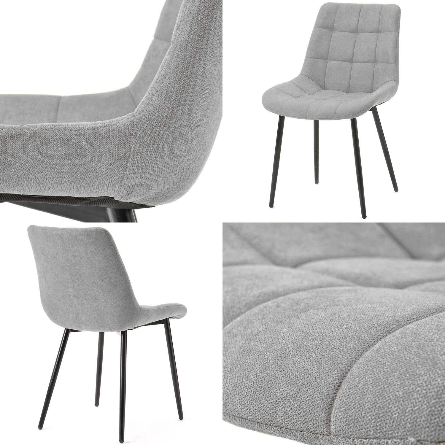 Flieks Polsterstuhl, Esszimmerstuhl Freizeit-Beistellstühle 2er-Set