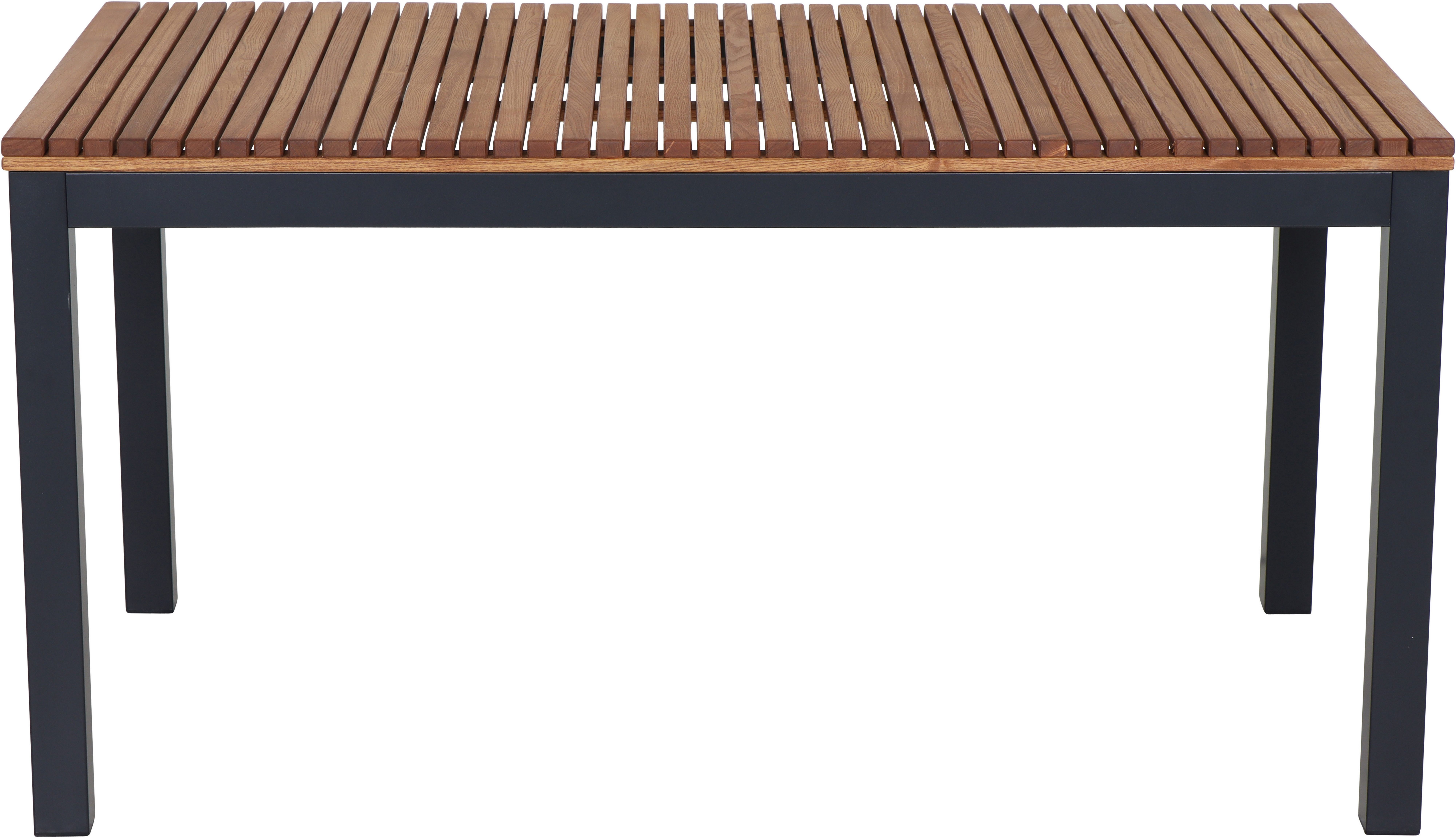 Siena Garden Gartentisch »Bozen« BxTxH:100x160x76 cm, Aluminium mit Robinienholz aus 100% FSC Holz